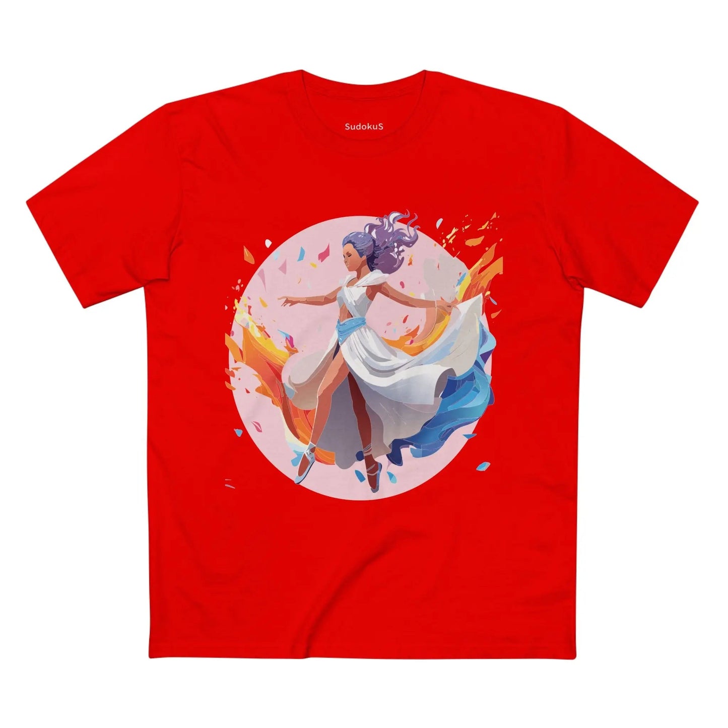 Dancer Graphic Unisex 100 Cotton Staple Tee 9