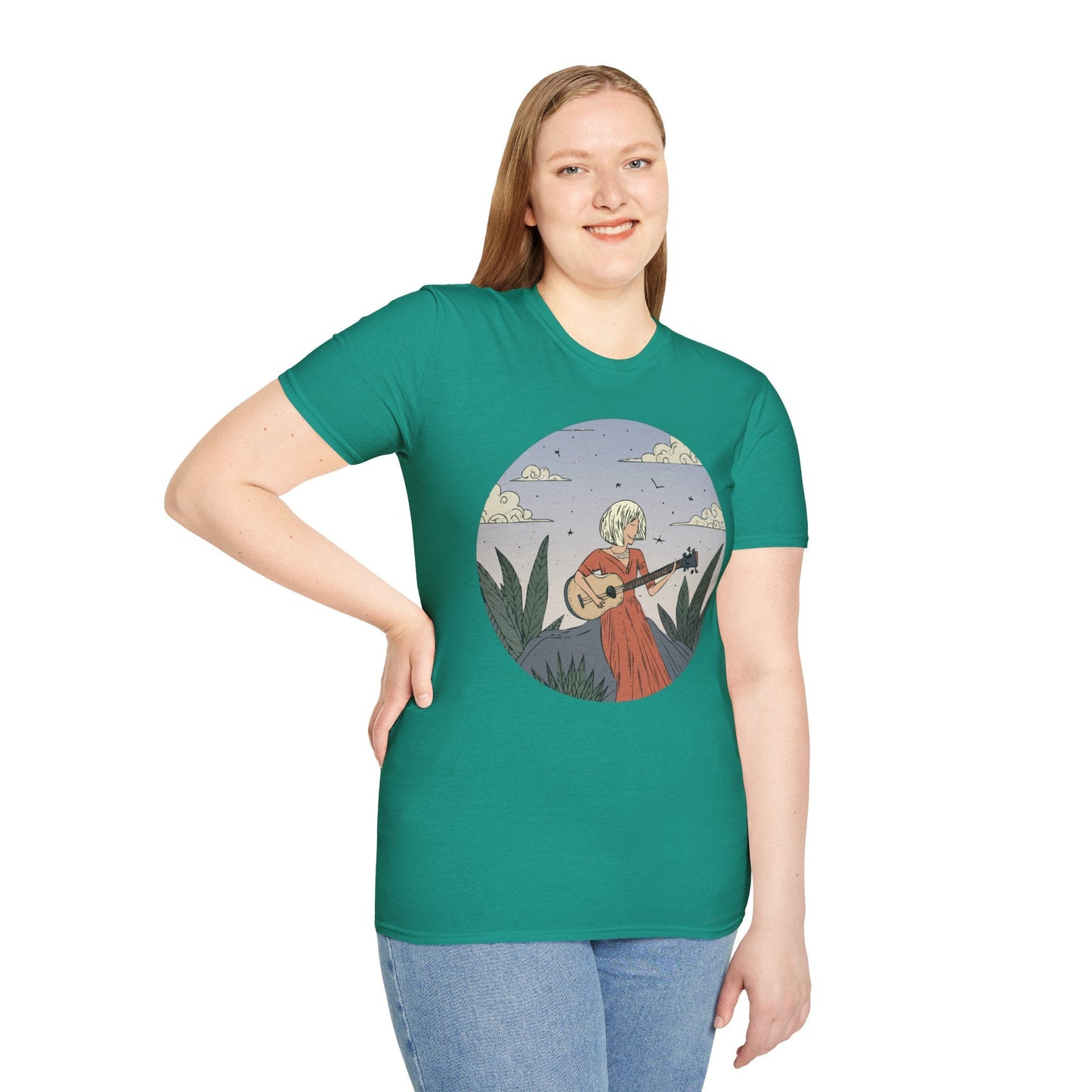 Womens Graphic T Shirts Art Design Tee Unisex Softstyle Gildan 64000 100 Percent Cotton