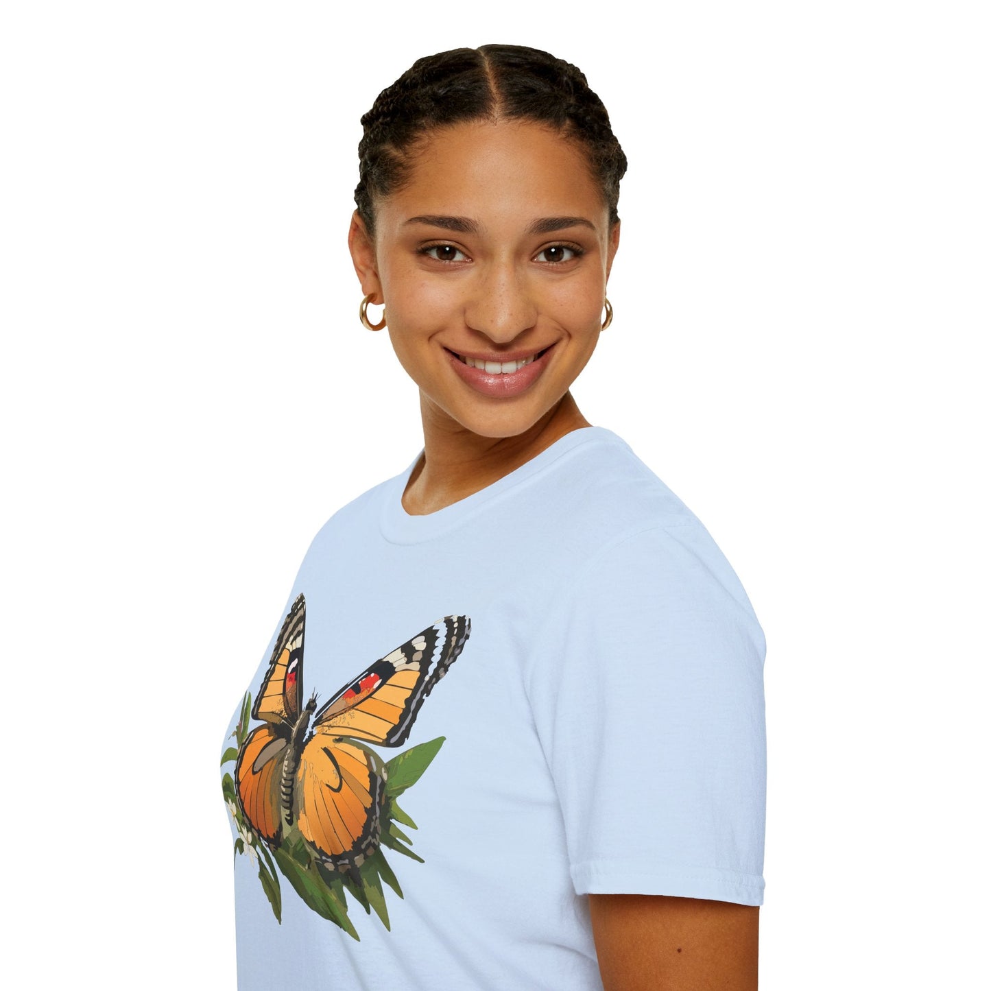 Monarch Butterfly Shirt Unisex Softstyle Tee 100 Percent Ring Spun Cotton Gildan 64000