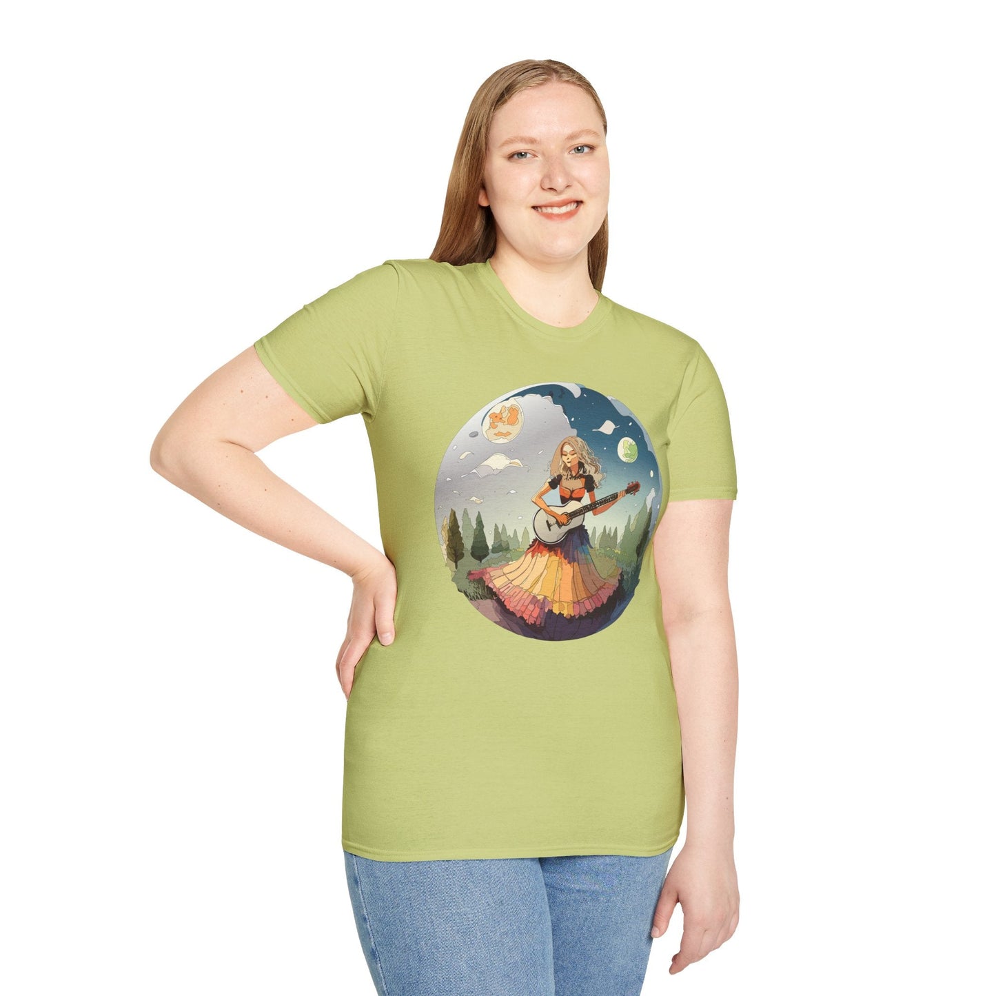 Womens Graphic T Shirts Art Design Tee Softstyle 64000 Ring Spun Cotton Comfort Everyday