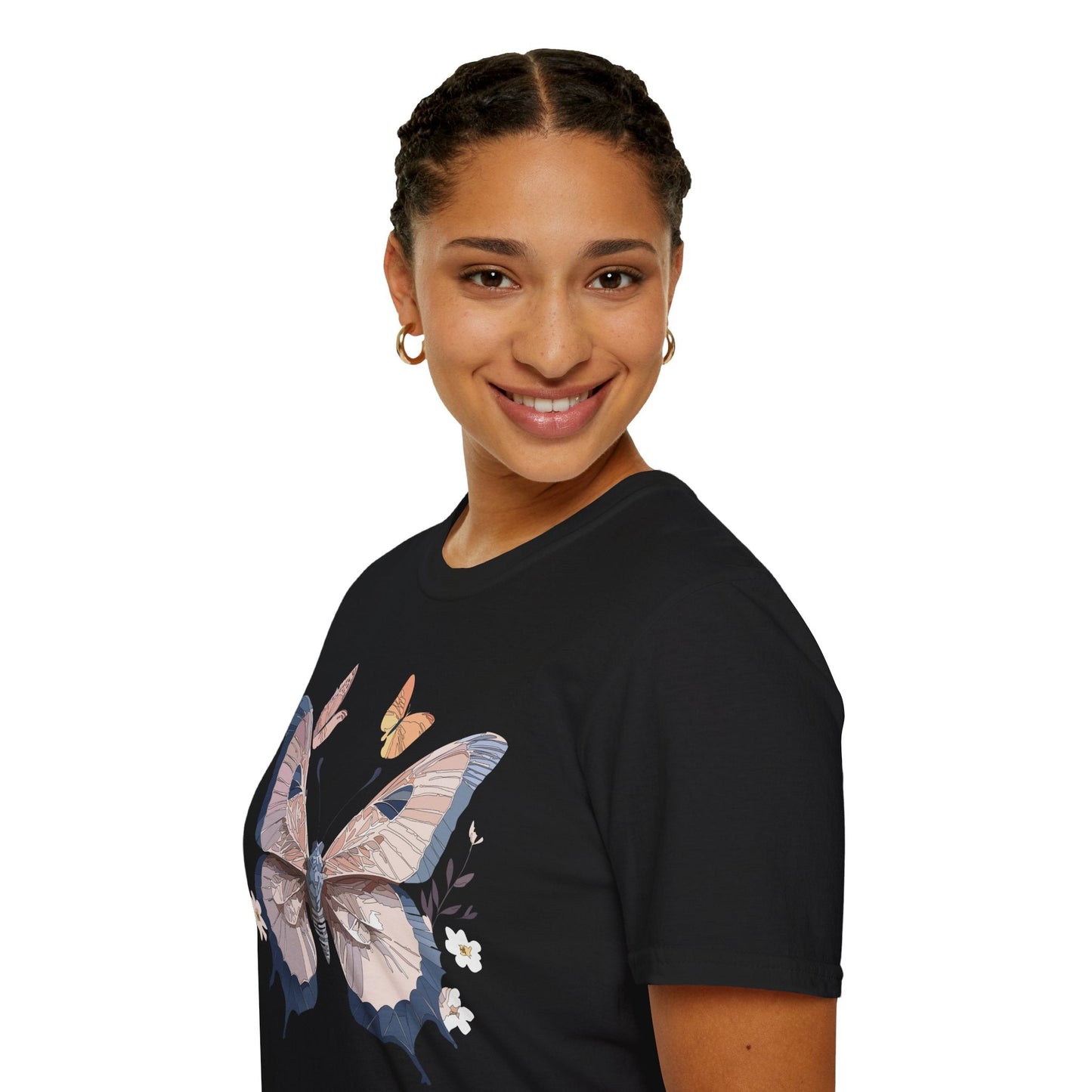 Butterfly Shirt Unisex T Shirt Monarch Print Gildan Softstyle 64000 Cotton Tee Quality