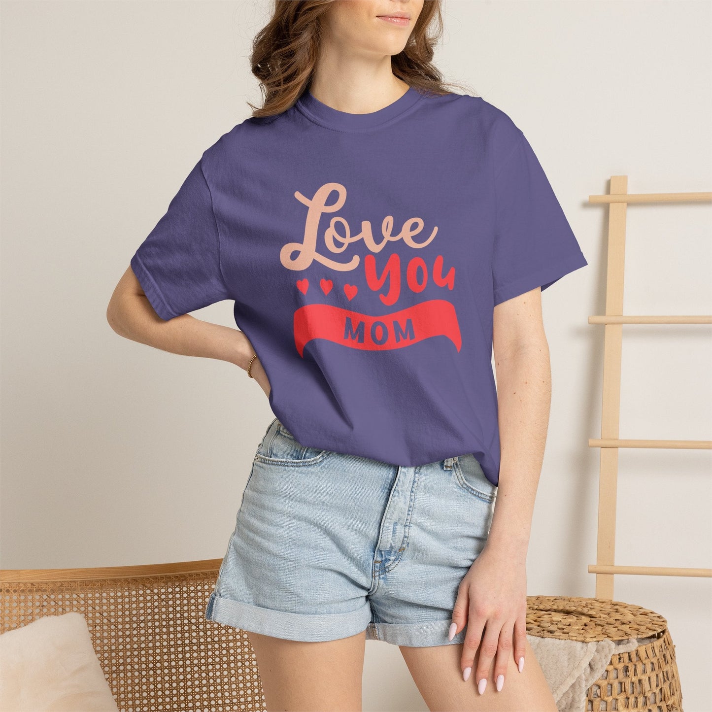 Mom T-shirt Mother Day Mama Tee Unisex Comfort Colors Garment-Dyed Cotton h50