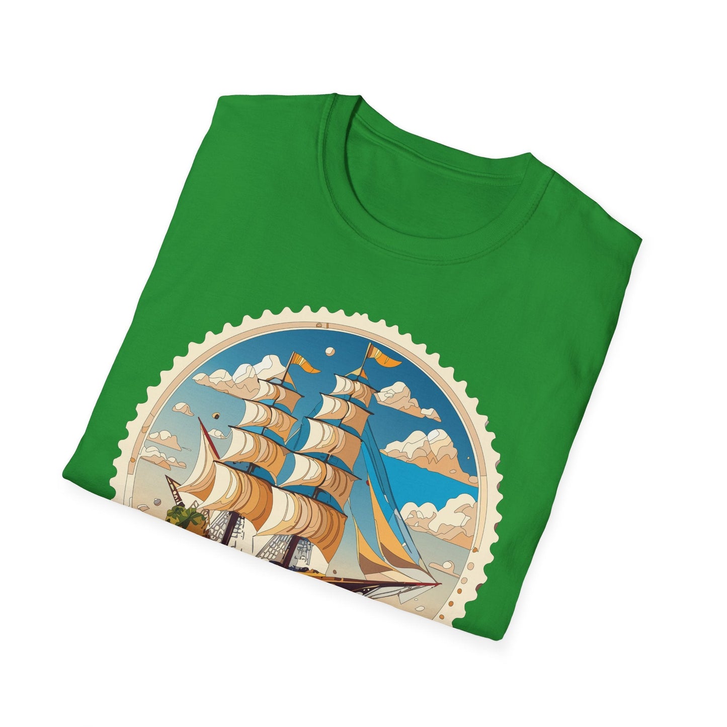 Nautical Ship Frigate Vessel T Shirts Unisex Tee Shirt Softstyle 64000 Ring Spun Cotton Comfort