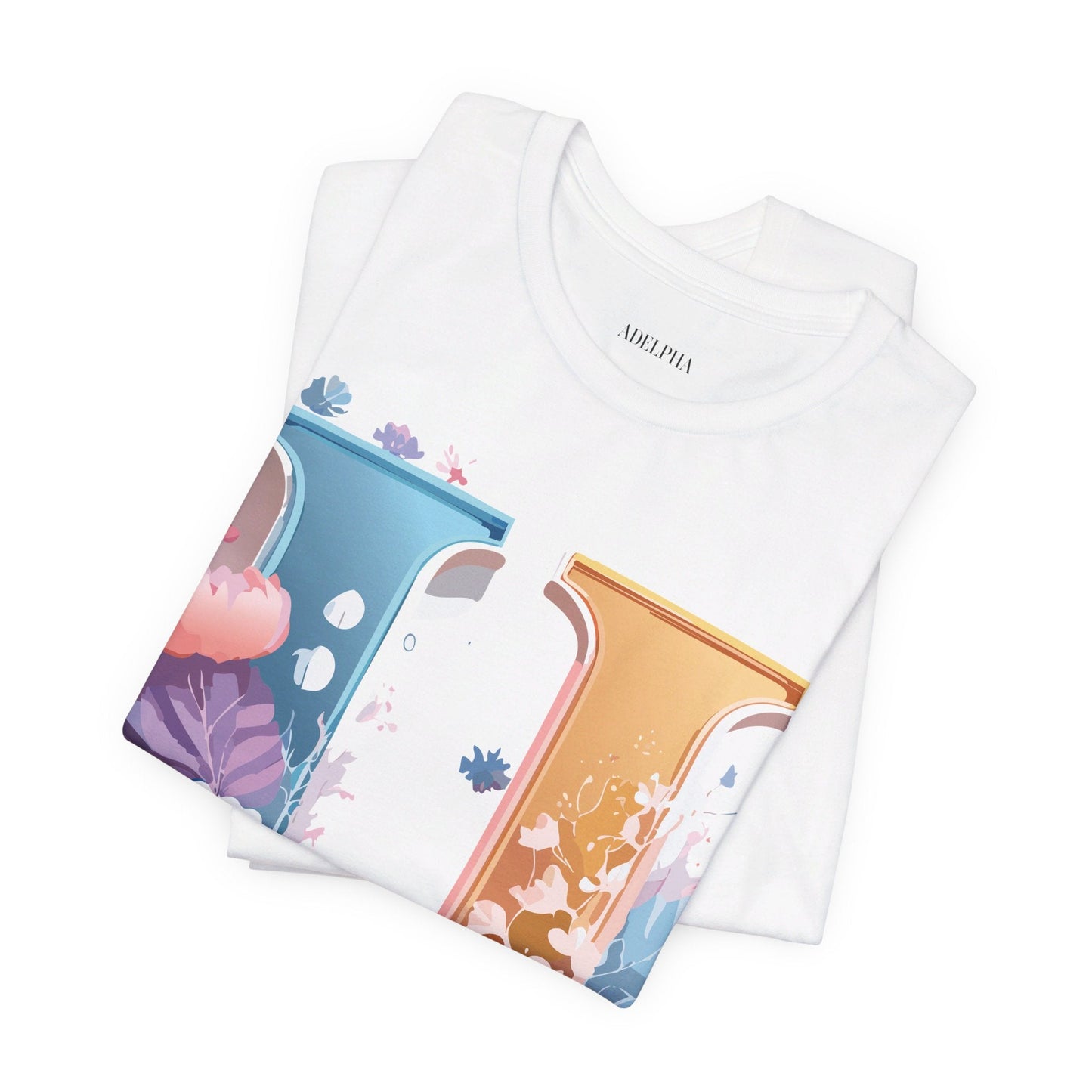 Letter U Shirt Graphic Tee Unisex Vintage Inspired Adelpha Artwork Premium Short Sleeve