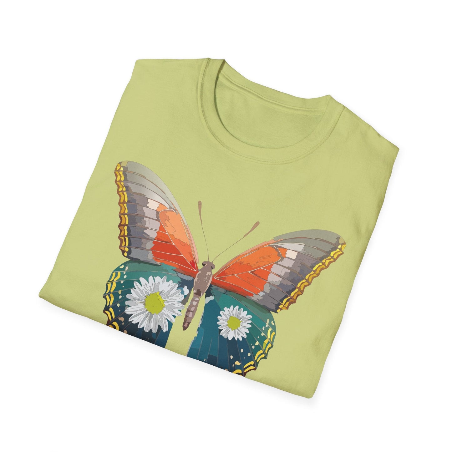 Butterfly Shirt Unisex Gildan Softstyle 64000 Short Sleeve T Shirt Monarch Design