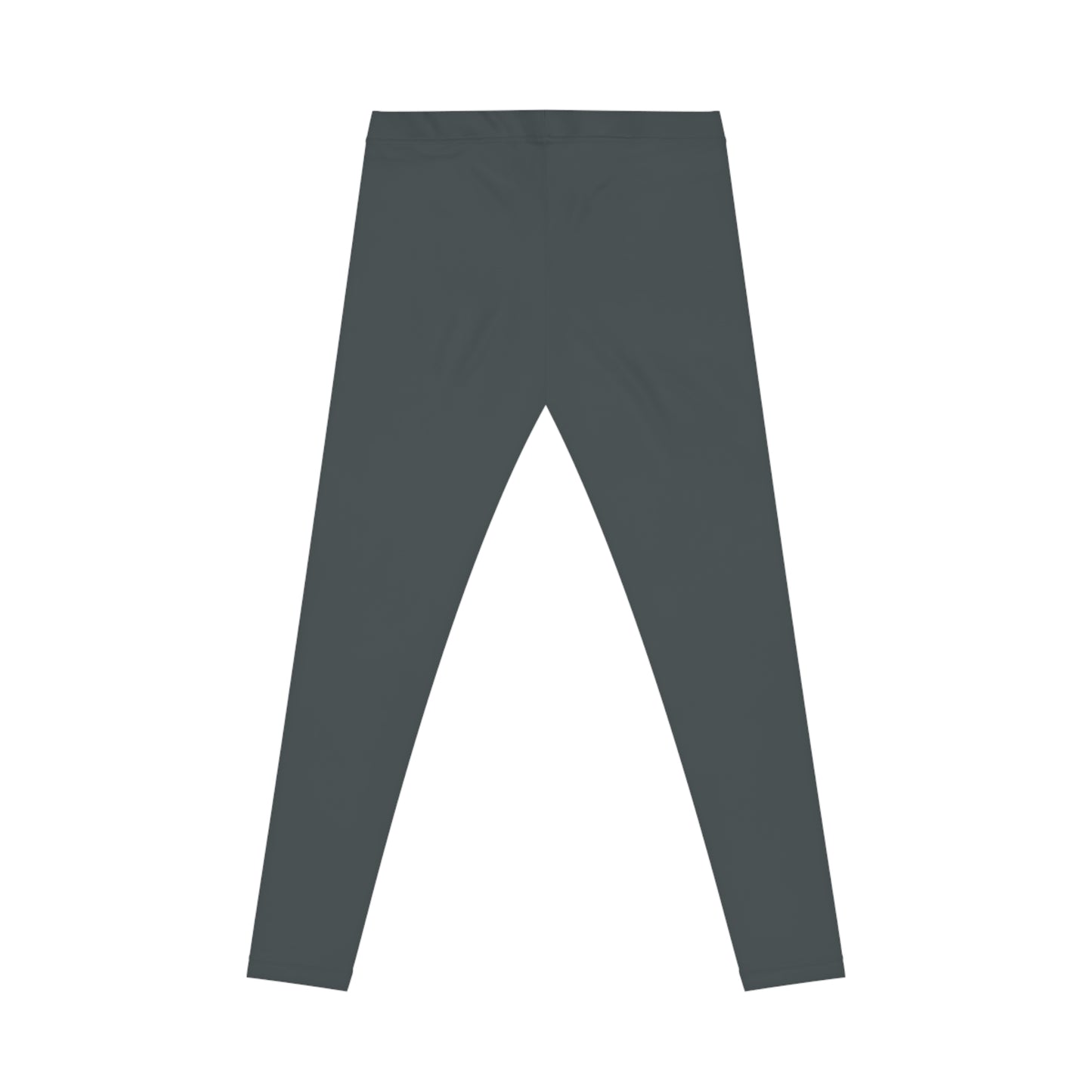 Iron Grey Color Women's Poly-Span Casual Leggings Print Everyday Activewear Pants