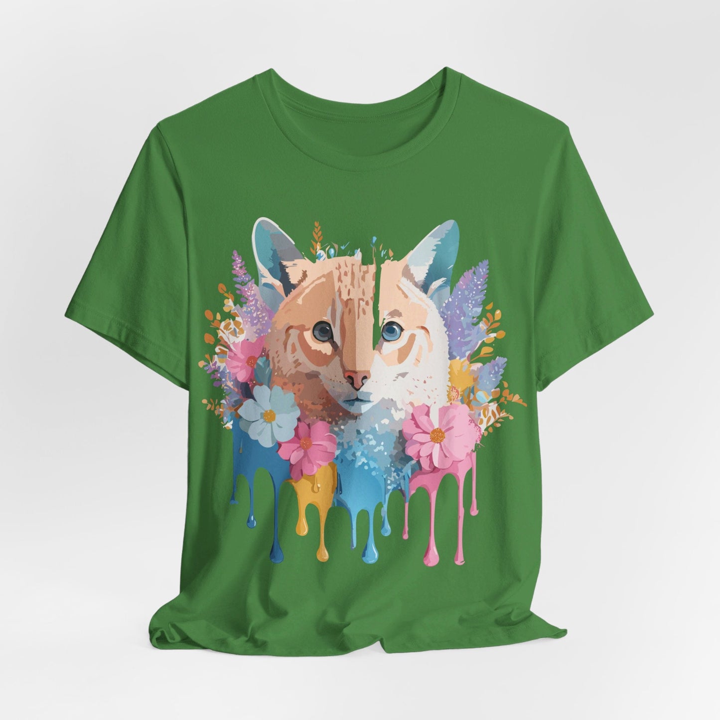 Cat Graphic Tee Unisex Vintage Art Design Adelpha Premium Comfort
