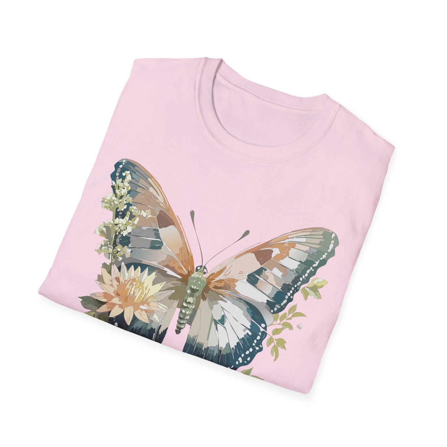 Unisex Butterfly Shirt Monarch Butterfly Tee Softstyle Gildan 64000 100 Cotton Breathable