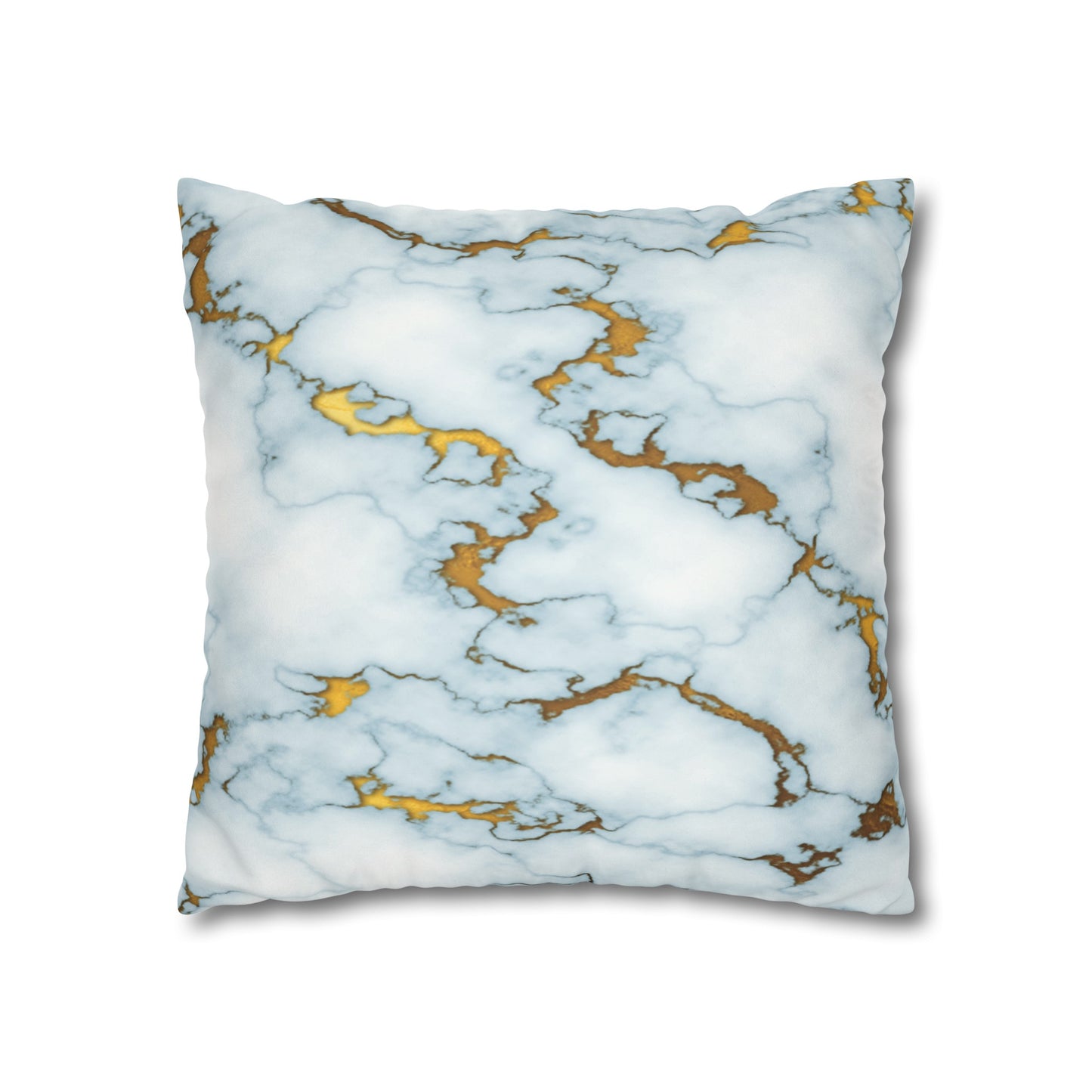 Faux Suede Pillowcase with Abstract print