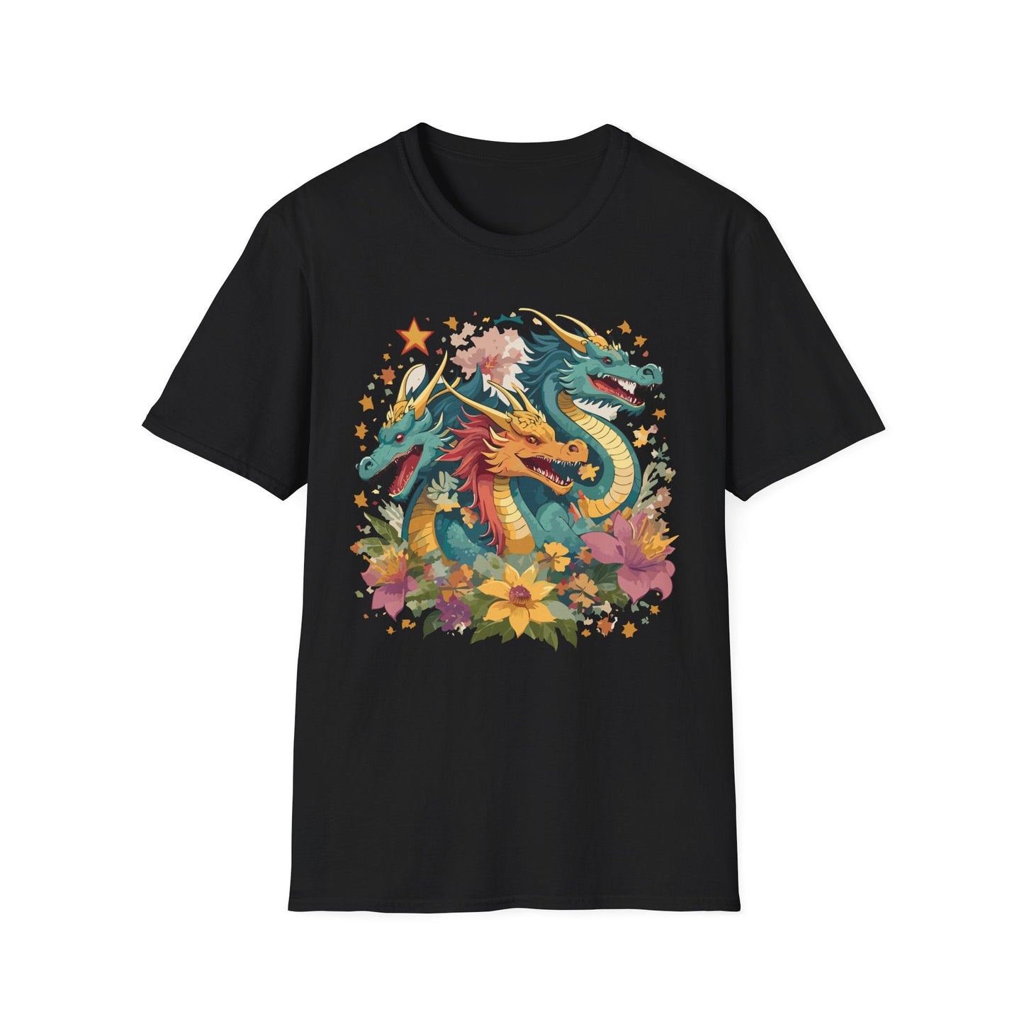 Dragon Graphic Unisex 100 Cotton Tee with Animal Artwork Design 8