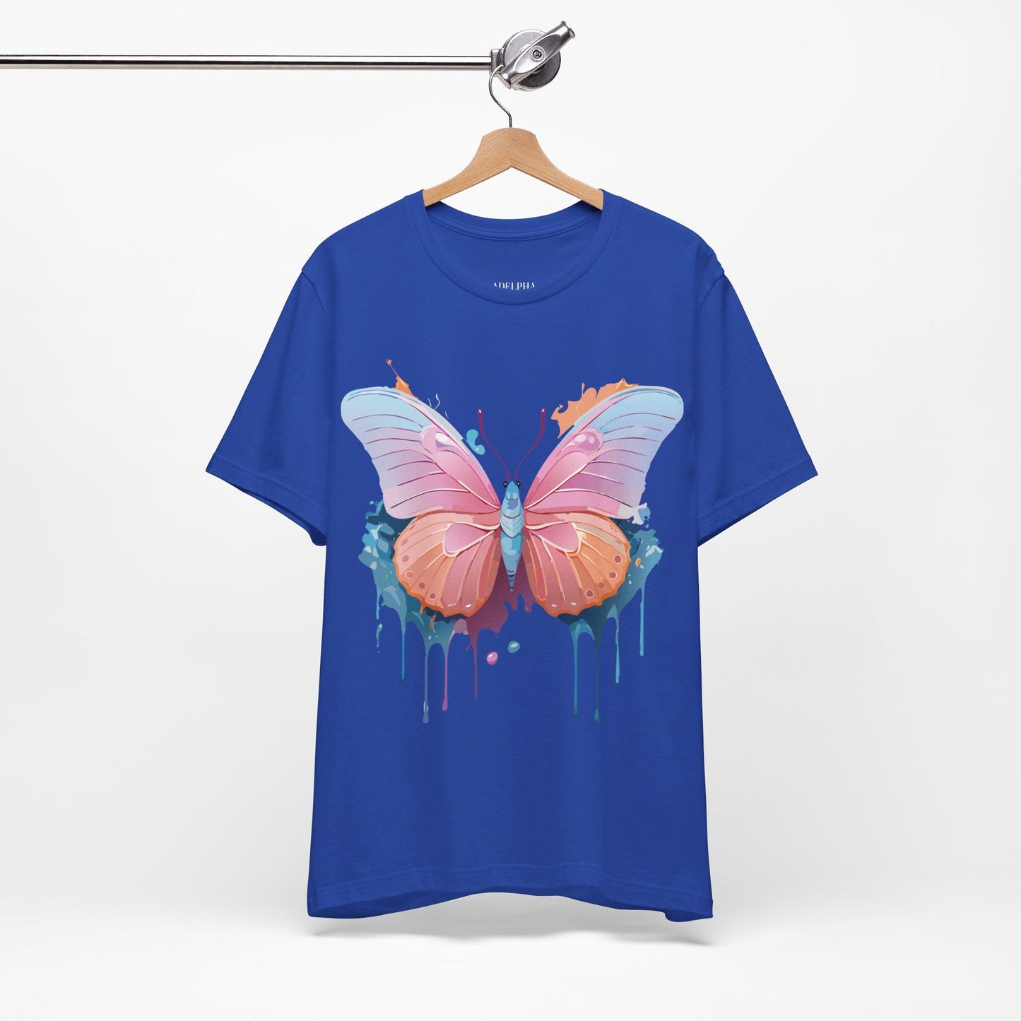 Butterfly Graphic Unisex 100 Cotton Lightweight Vintage Design Jersey Tee 88