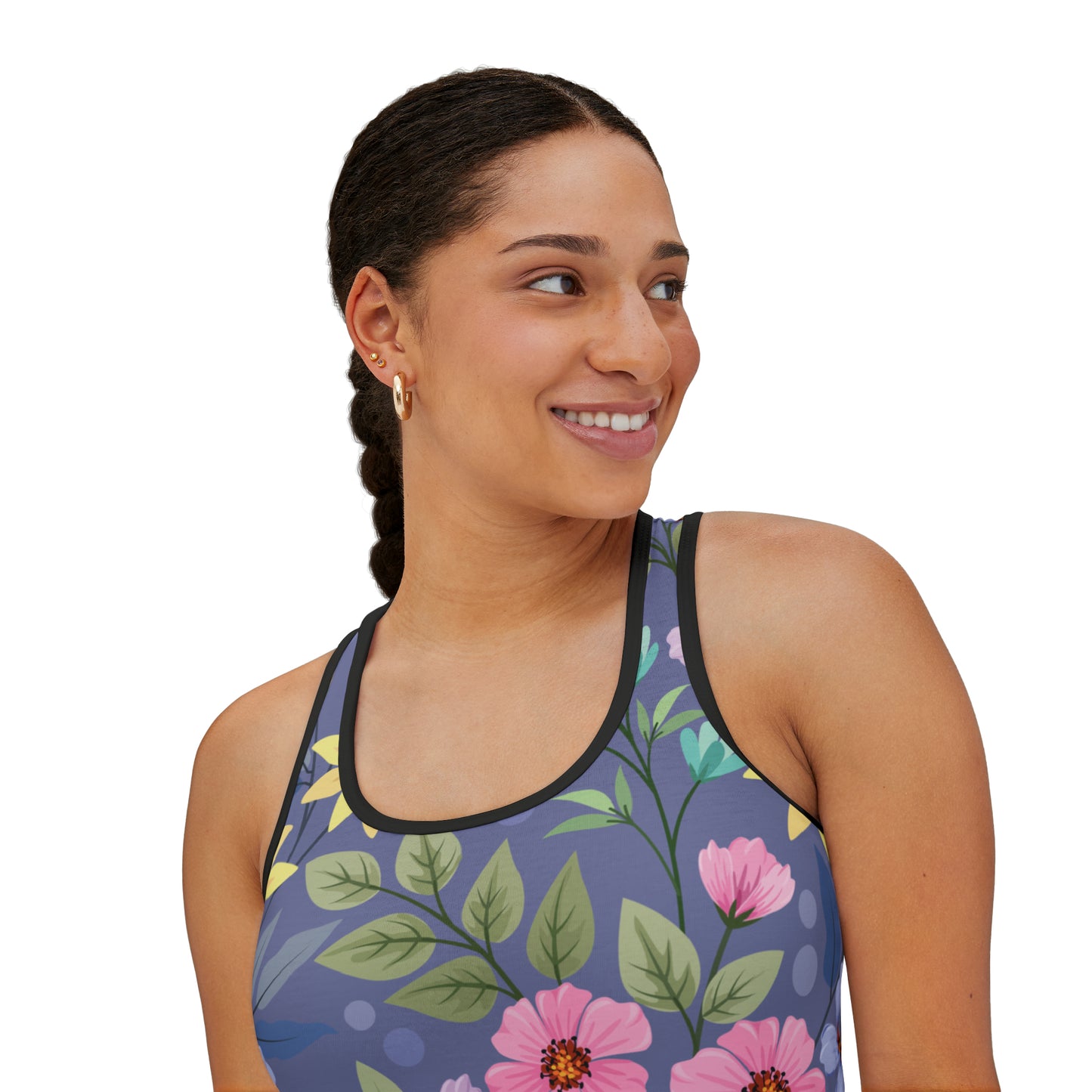 Camiseta de tirantes de verano con estampados florales