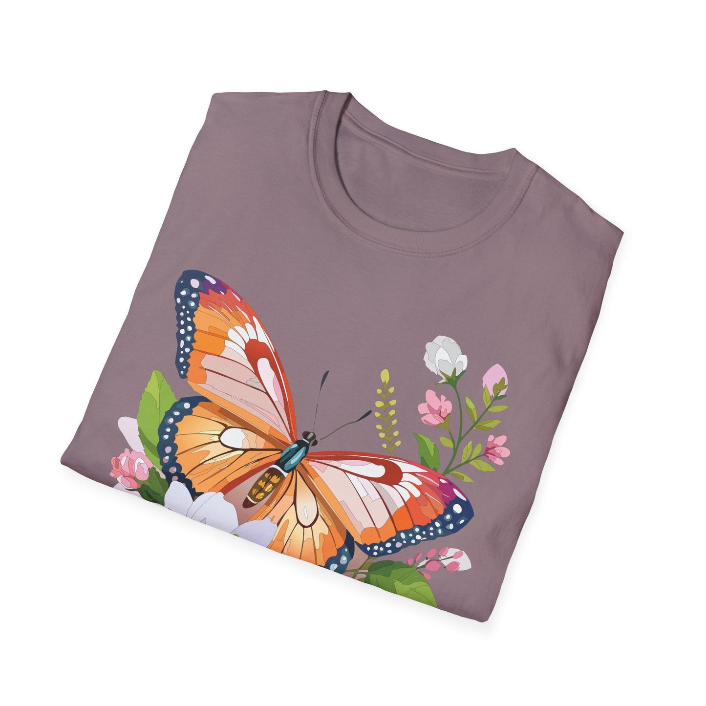 Butterfly Shirt Unisex T Shirt Gildan 64000 Softstyle 100 Percent Ring Spun Cotton