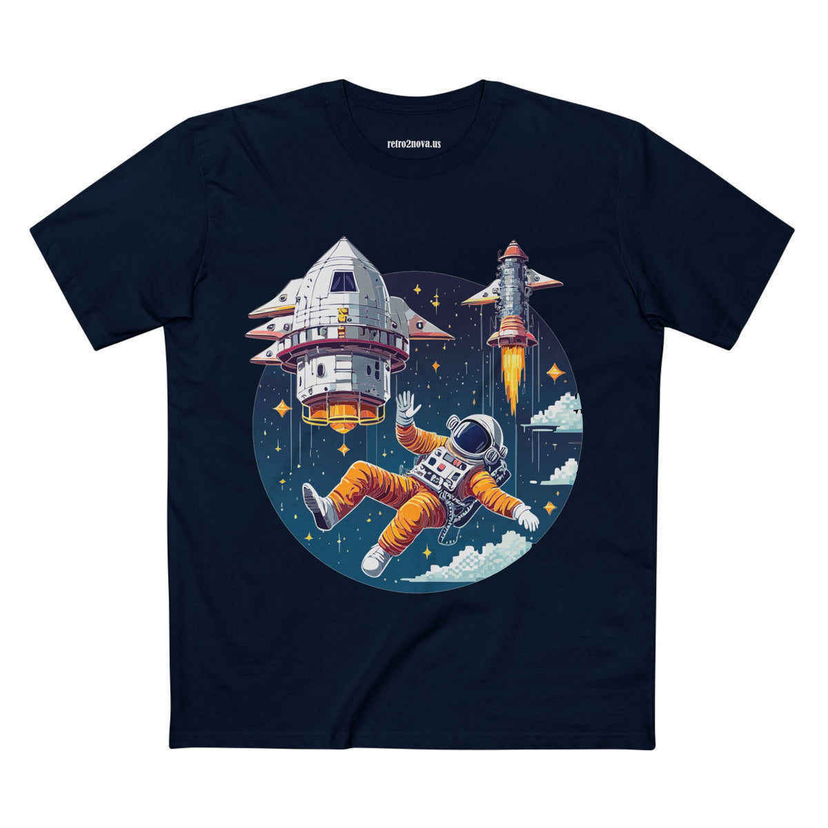 Cosmos Astronaut Graphic Tee Staple Unisex 100 Cotton Tee Shirt - CS-4