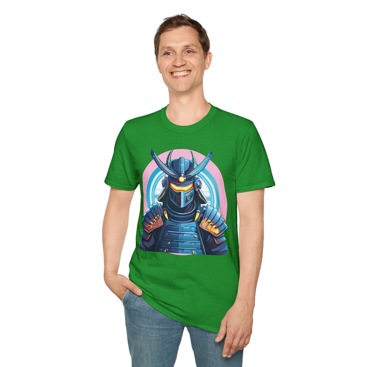 Samurai Shirt Unisex Gildan Softstyle 64000 Tee 100 Percent Ring Spun Cotton Breathable Lightweight