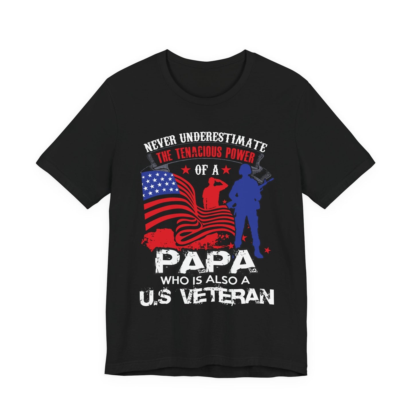Army Veteran Patriotic Graphic Design Unisex Cotton T-Shirt v53