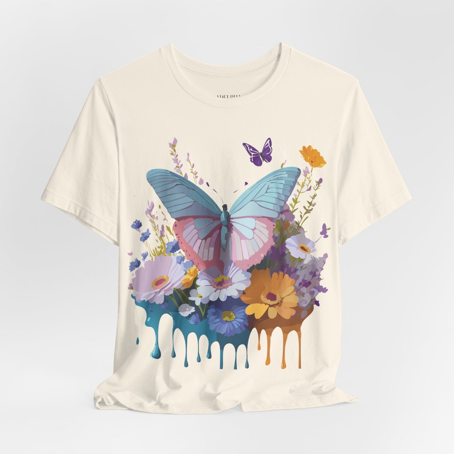 Butterfly Graphic Tee Unisex Short Sleeve Jersey Vintage Artwork Adelpha