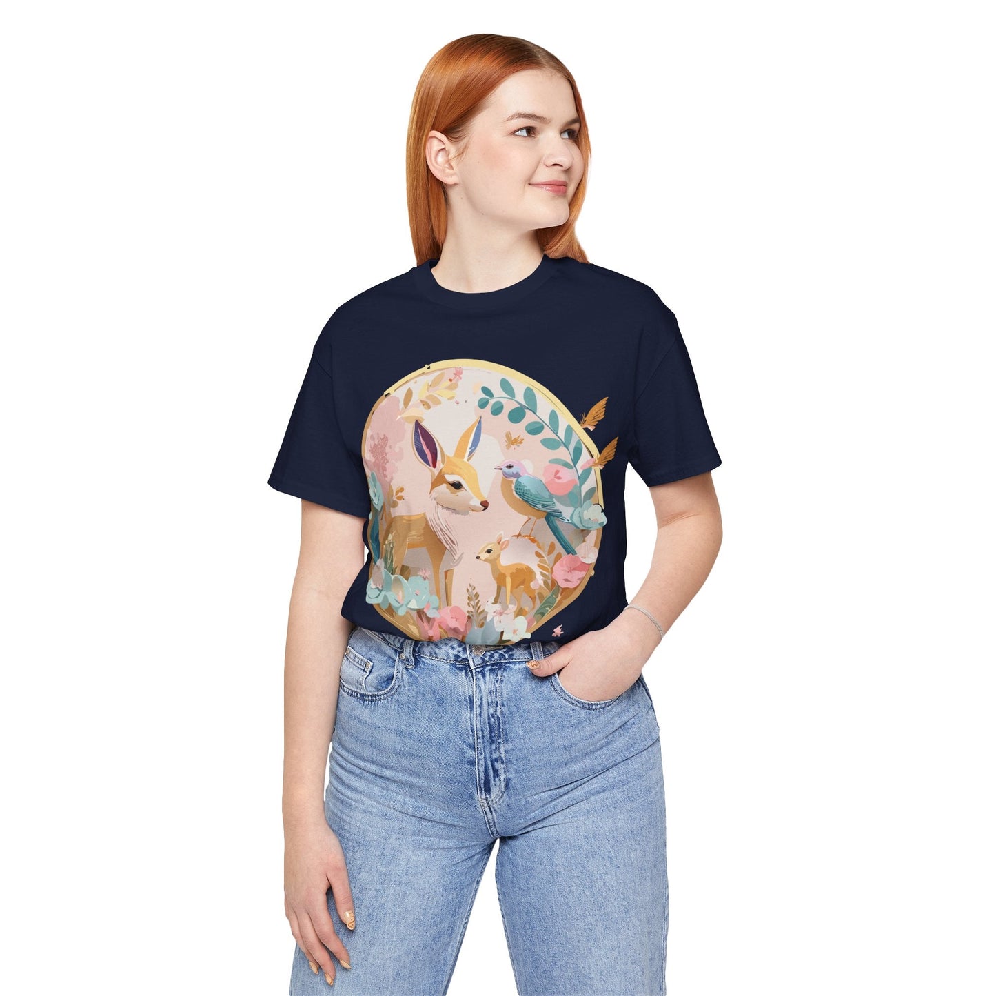 Adelpha Medallion Graphic Tee Unisex Short Sleeve Shirt Vintage Inspired Art Design