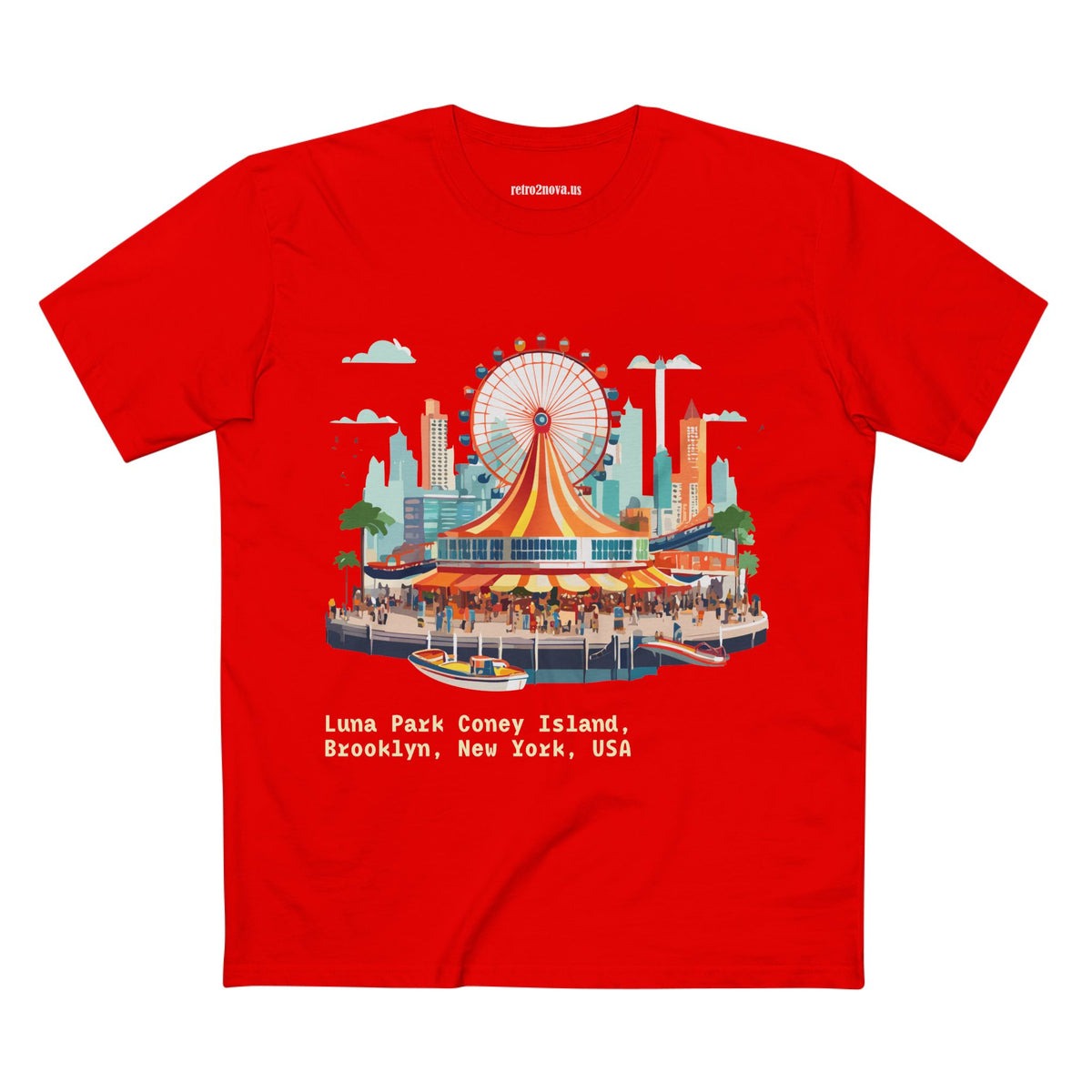 Luna Park Coney Island Carousel T-Shirt | Brooklyn New York Tee