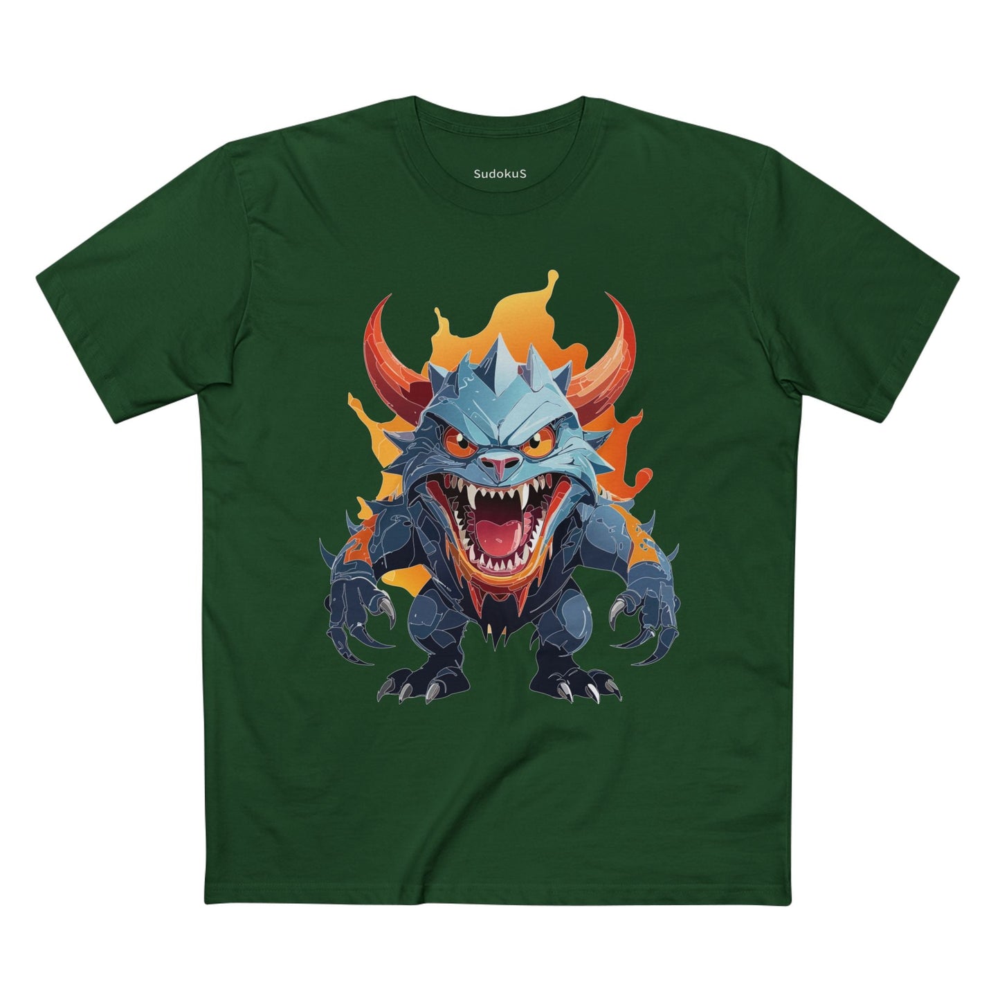 Cartoon Monsters Graphic Unisex 100 Cotton Staple Tee 24