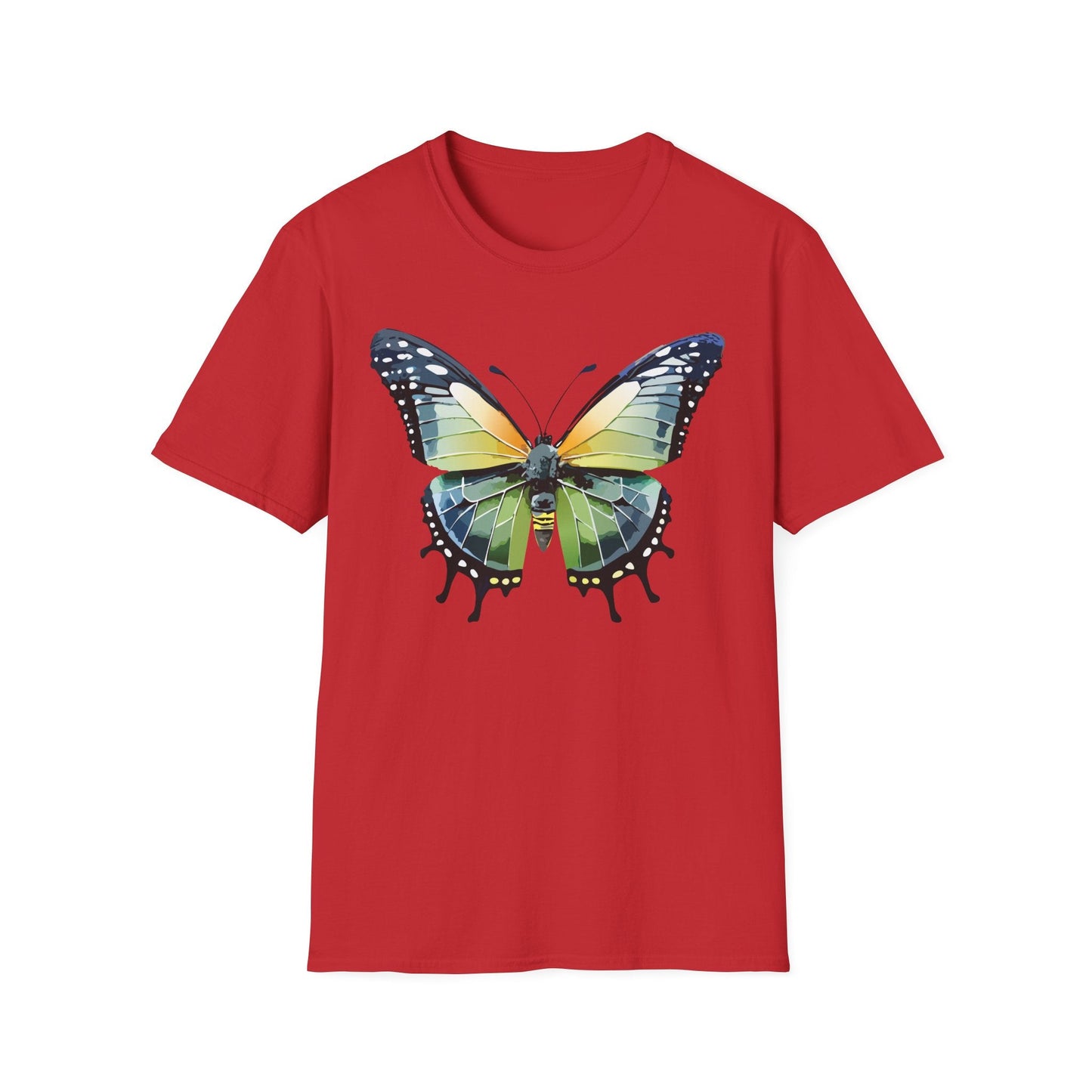 Butterfly Shirt Unisex Softstyle Gildan 64000 Monarch Butterfly Graphic Tee For Men And Women