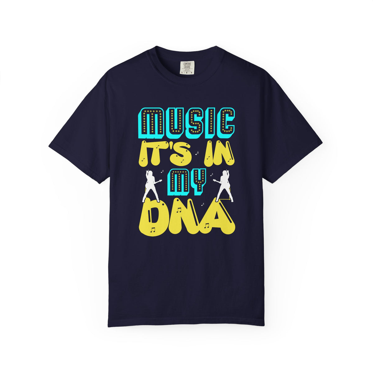 Music Its In My DNA T-Shirt Retro Music Graphic Unisex Cotton Tee 074