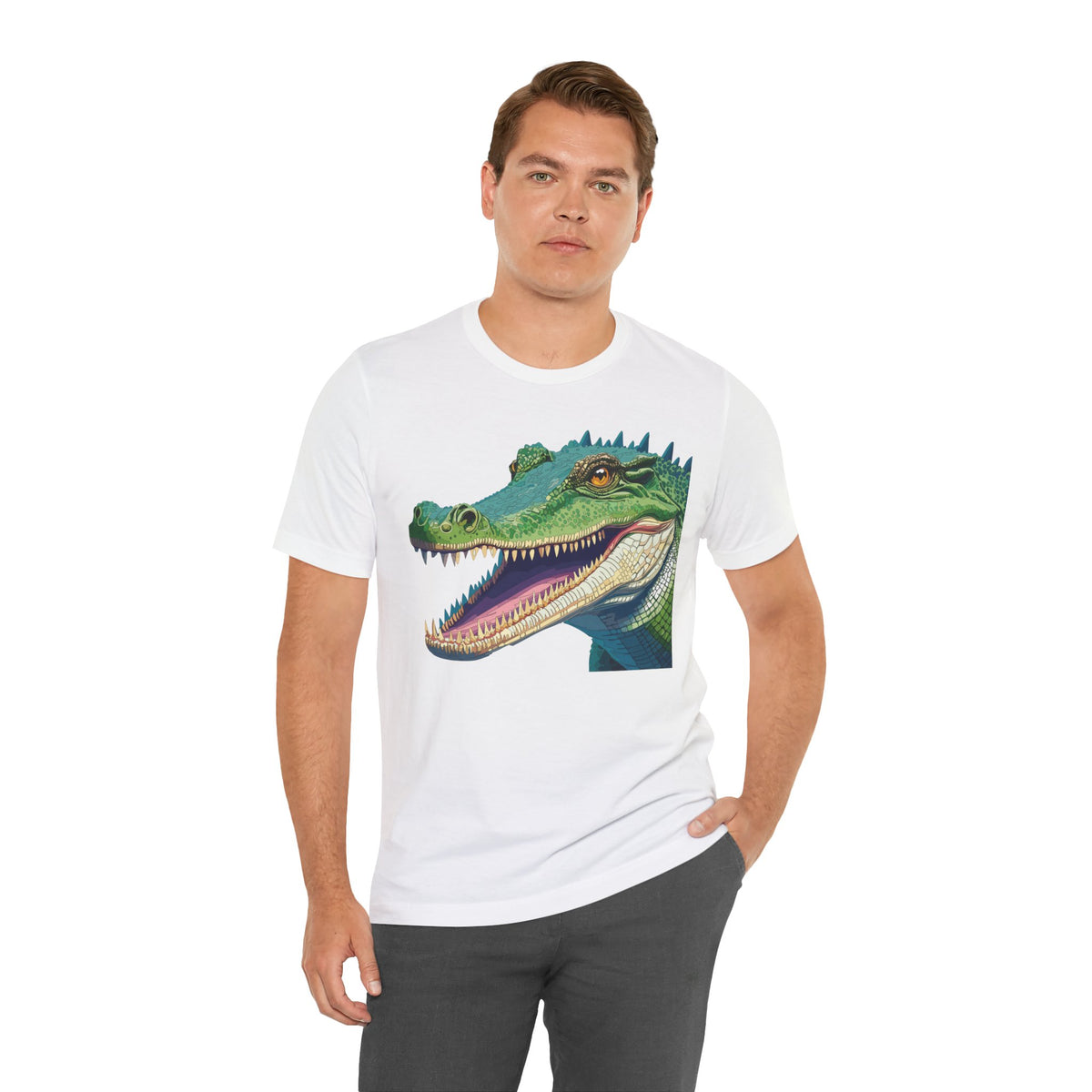 Wild Animals  Graphic Unisex Cotton Bella+Canvas Tee with Art Animal Design ab46