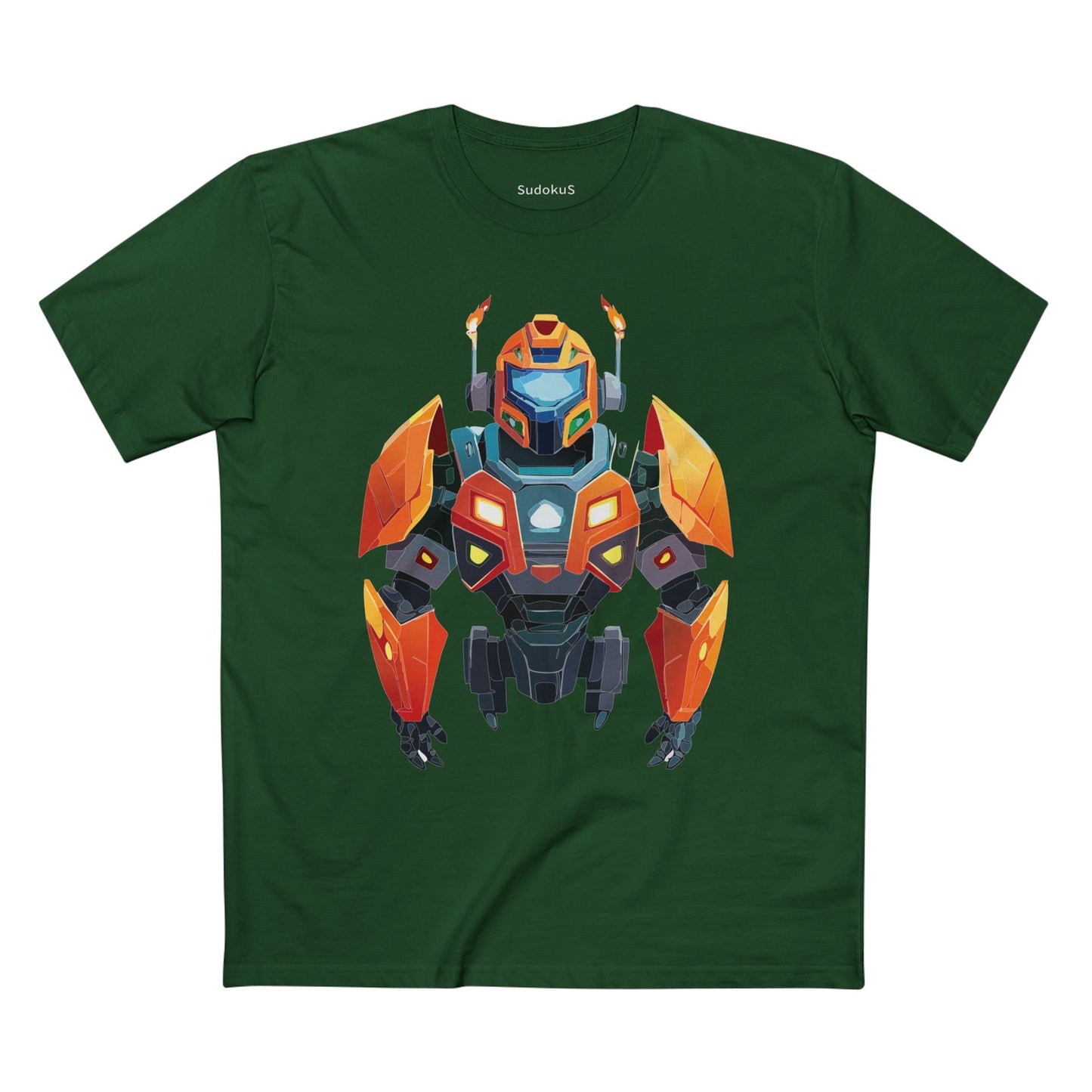 Cyborg Robot Graphic Unisex 100 Cotton Staple Tee 2