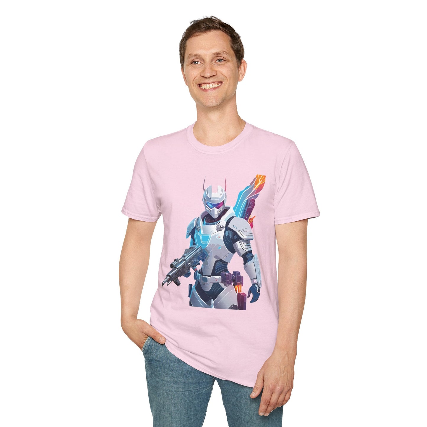Robocop T Shirt Unisex Softstyle 64000 Graphic Tee 100 Percent Ring Spun Cotton Comfort