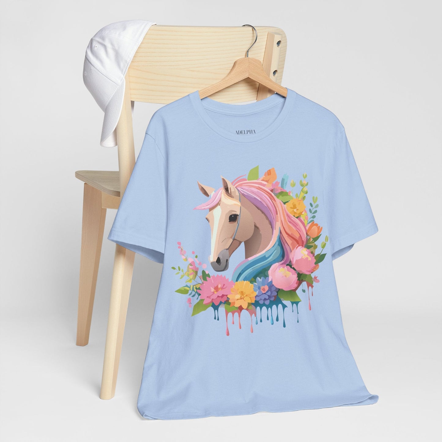 Horse Graphic Unisex 100 Cotton Vintage Animal Art T-Shirt 2