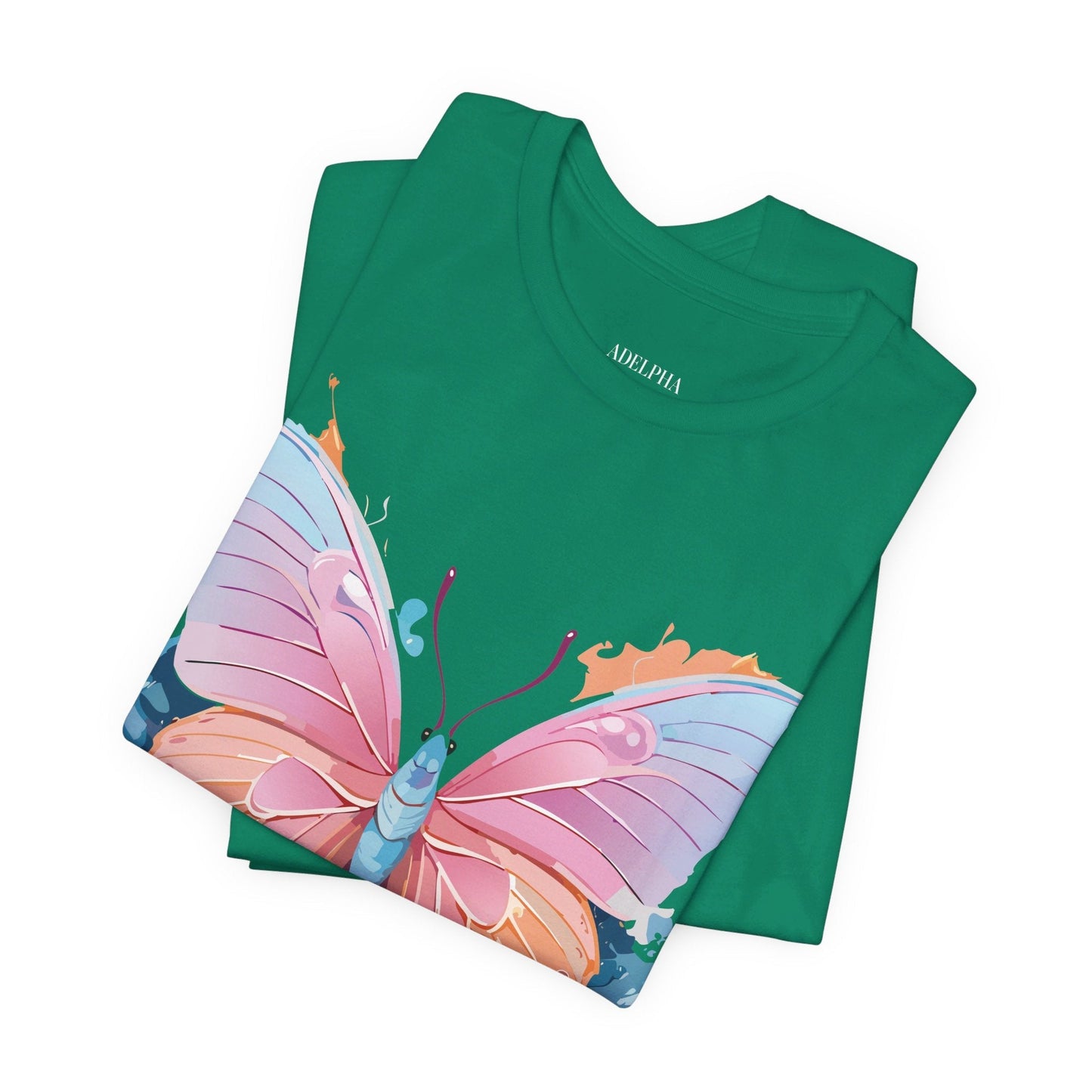 Butterfly Graphic Unisex 100 Cotton Lightweight Vintage Design Jersey Tee 88