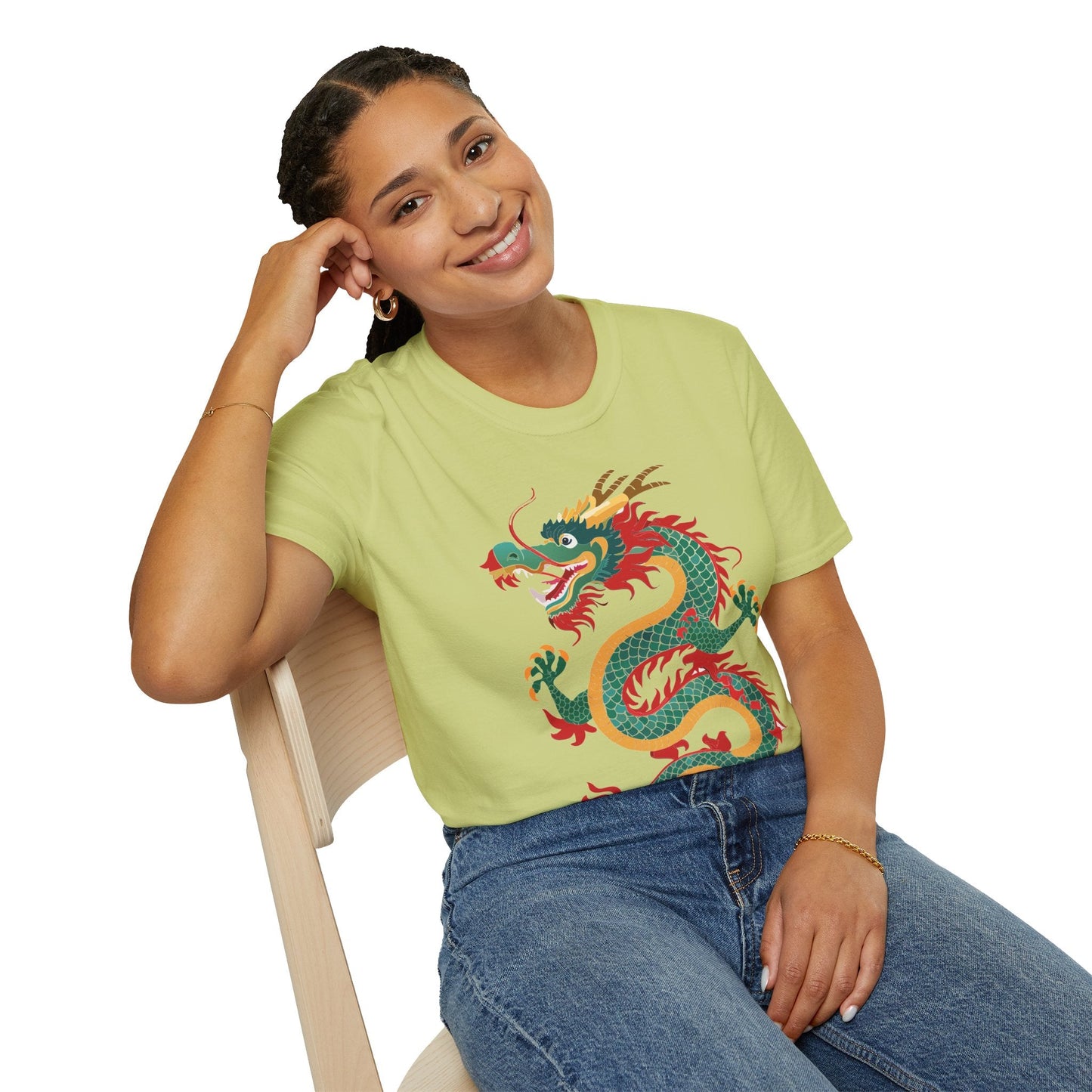 Dragon T Shirt Unisex Dragon Shirt With Animal Art Design Gildan Softstyle Tee 100 Cotton