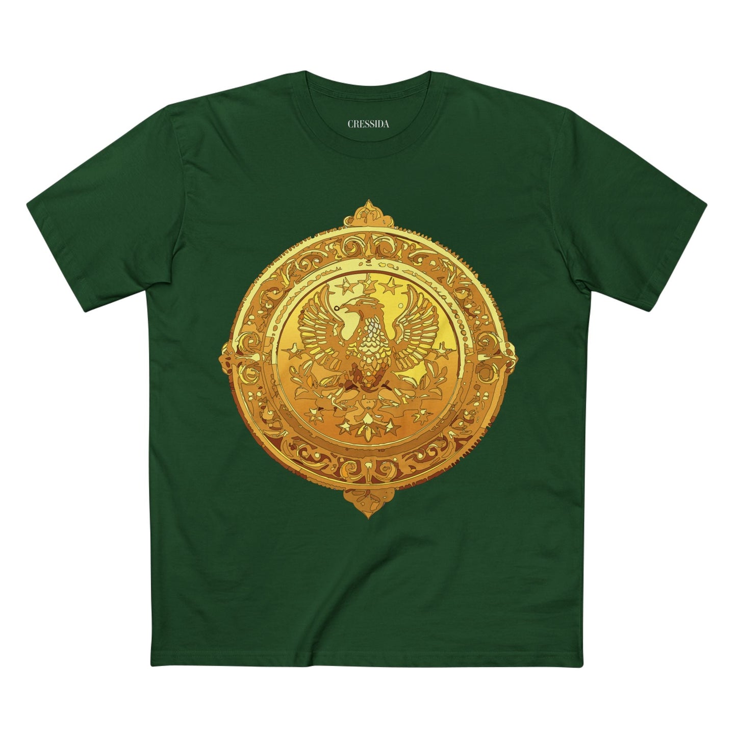Antique Gold Coin Graphic Design T-Shirt Unisex 100 Cotton With Golden Print Artwork Tee 25