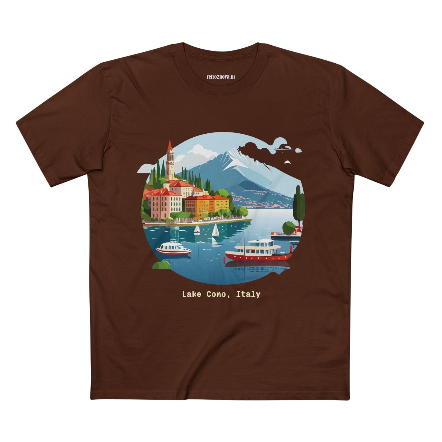Italy Travel Shirt Unisex Premium Cotton Tee With Original Art Design From Retro2Nova TT73