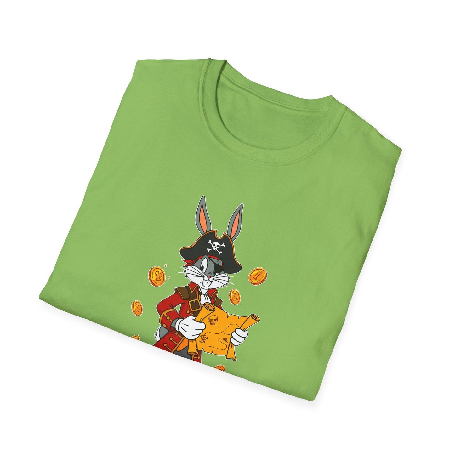 Cartoon Bunny Graphic Unisex Cotton Animal Animation Artwork Design Tee 30