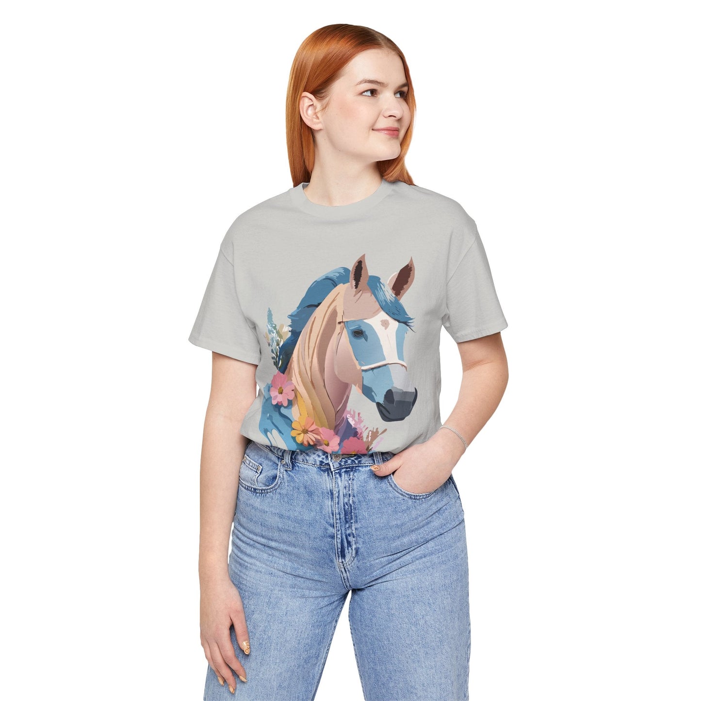 Horse Graphic Unisex 100 Cotton Vintage Animal Art T-Shirt 13