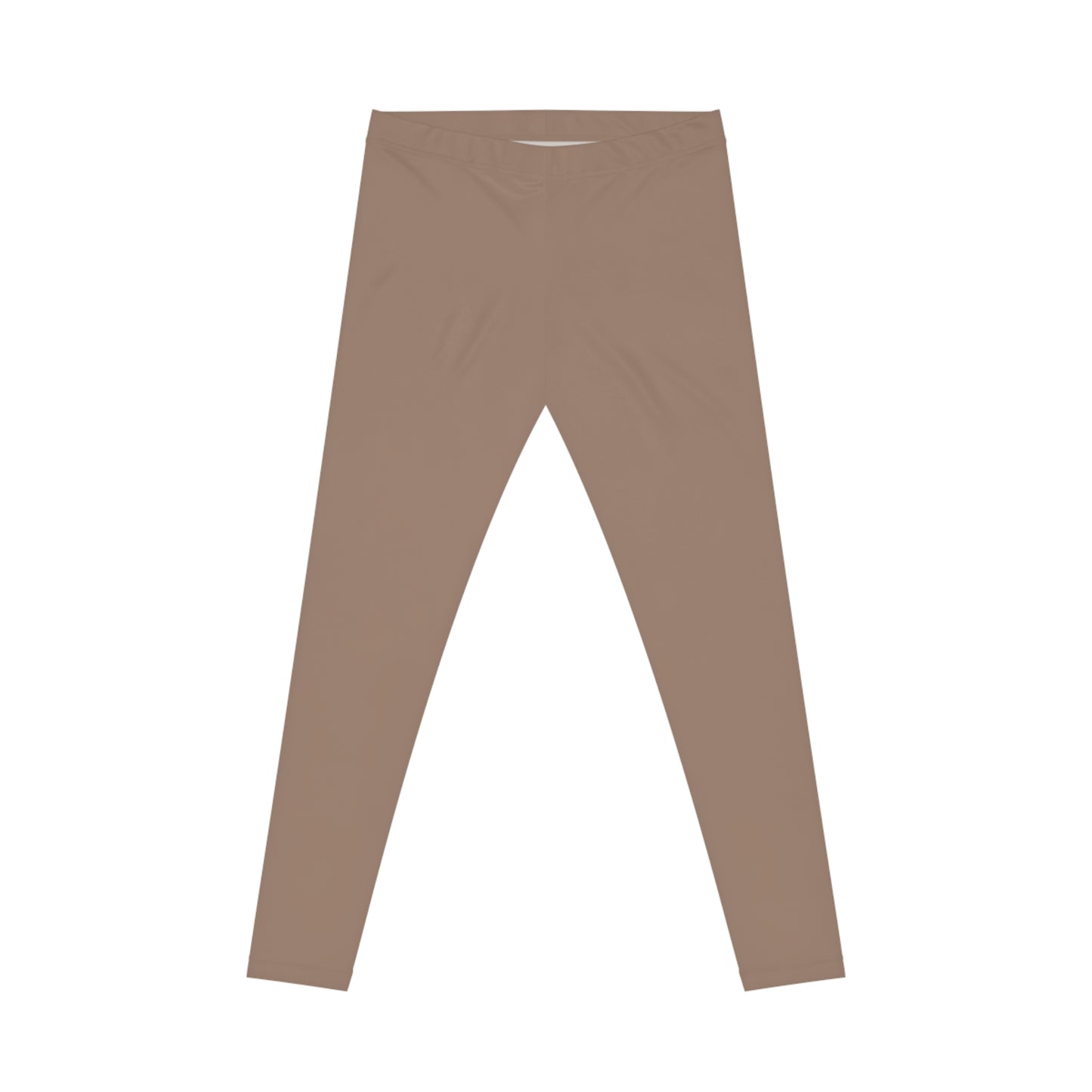Dusty Taupe Color Women's Poly-Span Casual Leggings XS-2XL