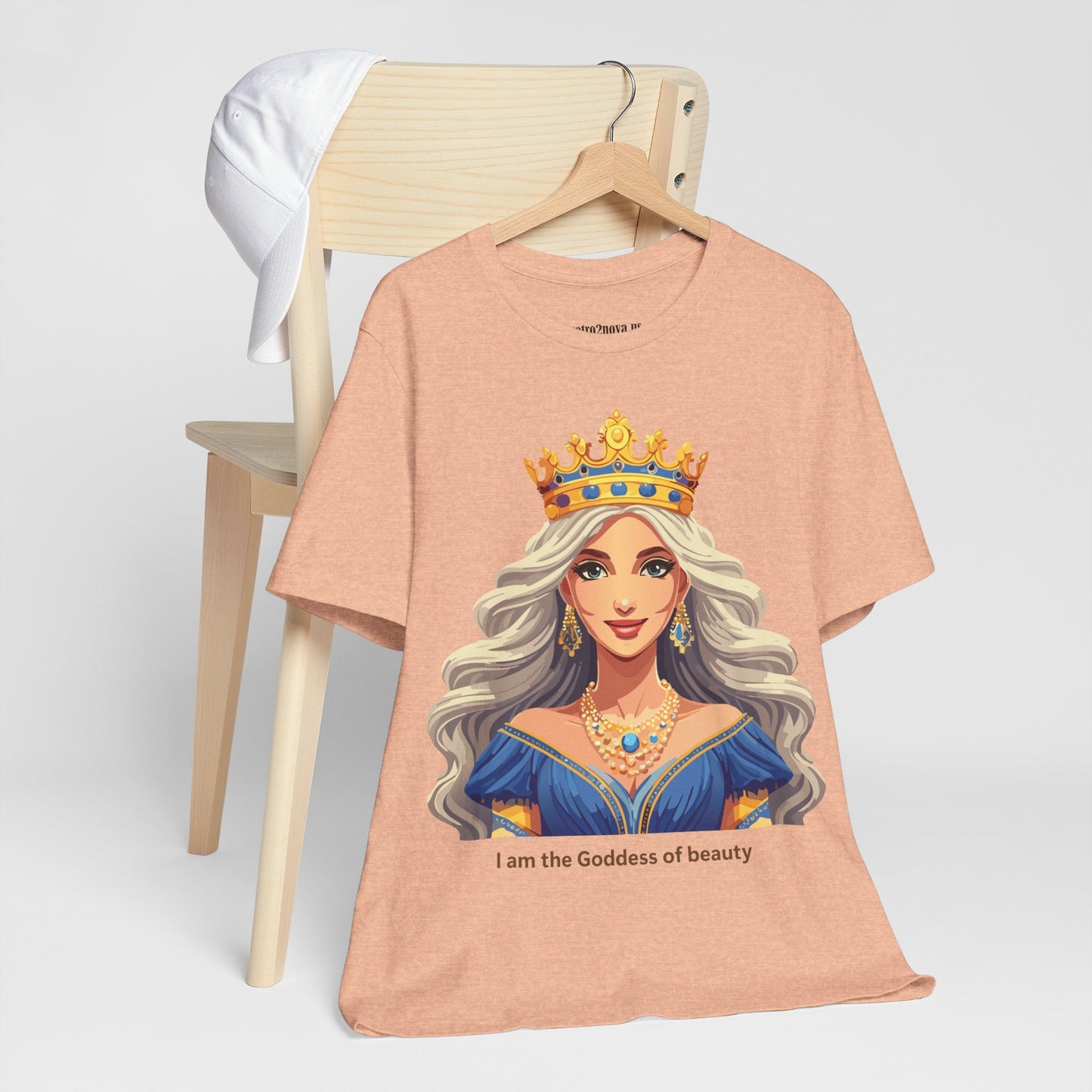 Goddess Shirt Unisex Graphic Tee Cotton Short Sleeve Vintage Inspired Original Art Retro2Nova