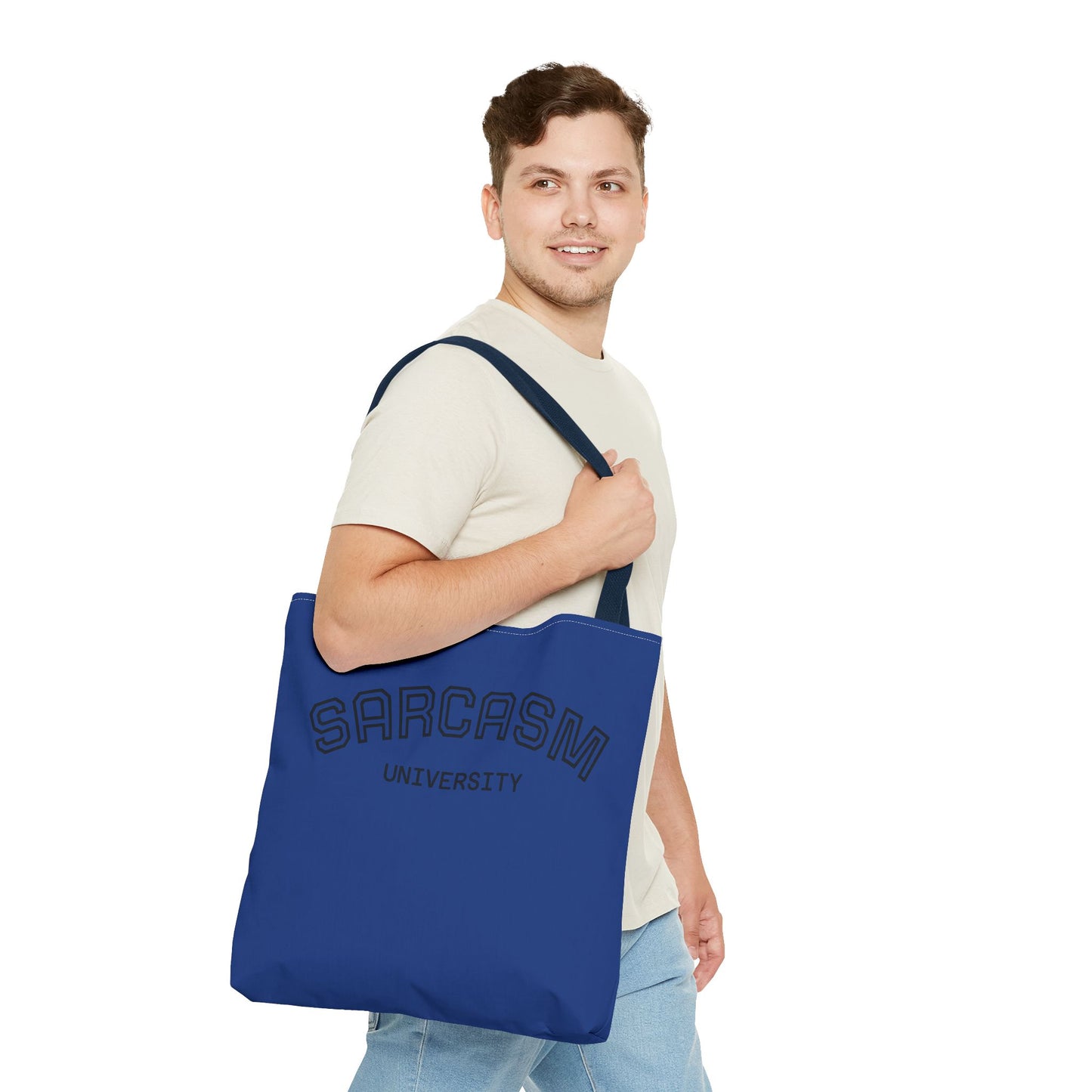 University NAVY COLOR CANVAS BAG  100% SPUN POLY 3 SIZES BLUE BAG-C2