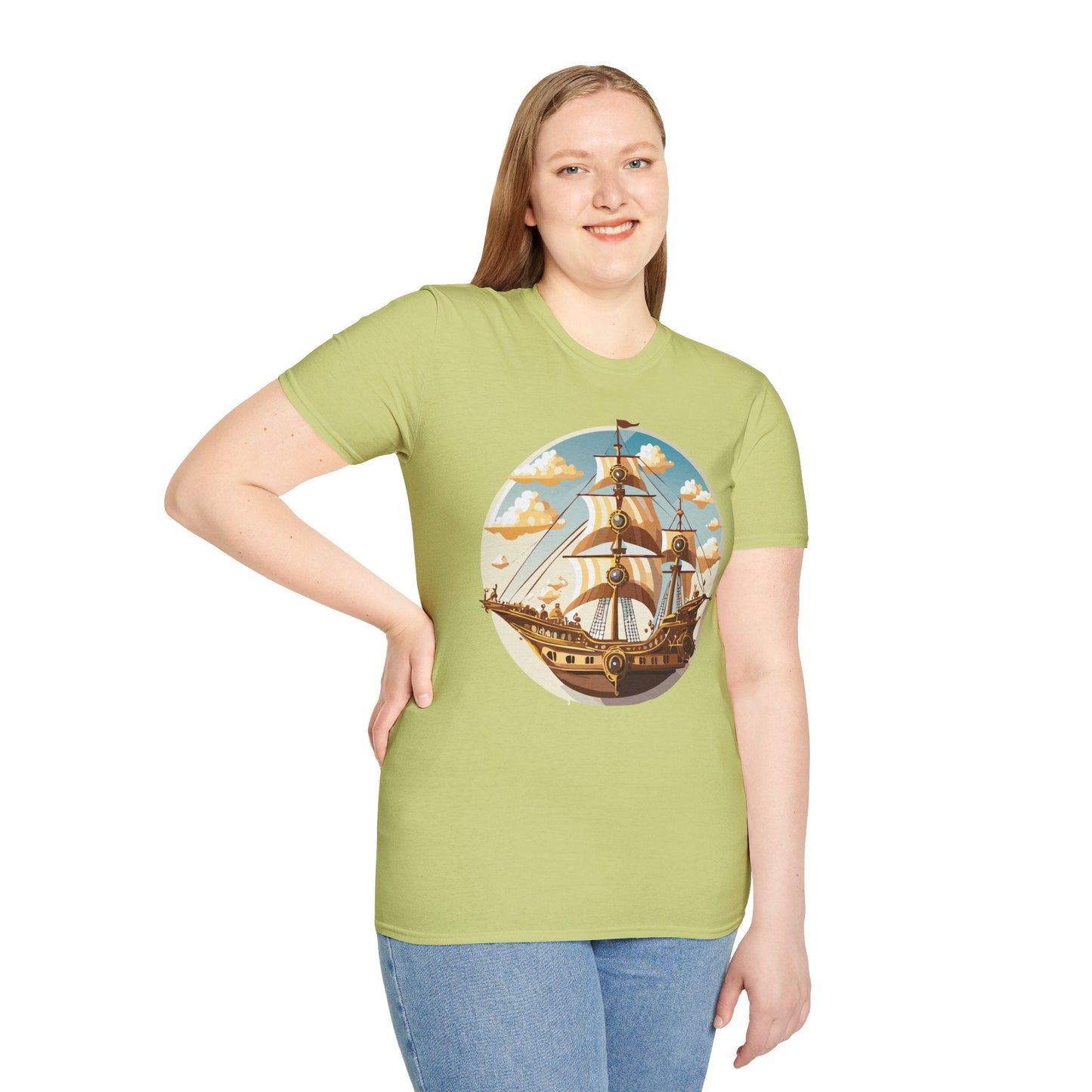 Ship T Shirt Frigate T Shirt Vessel Tee Gildan Softstyle 64000 Unisex Cotton Comfort