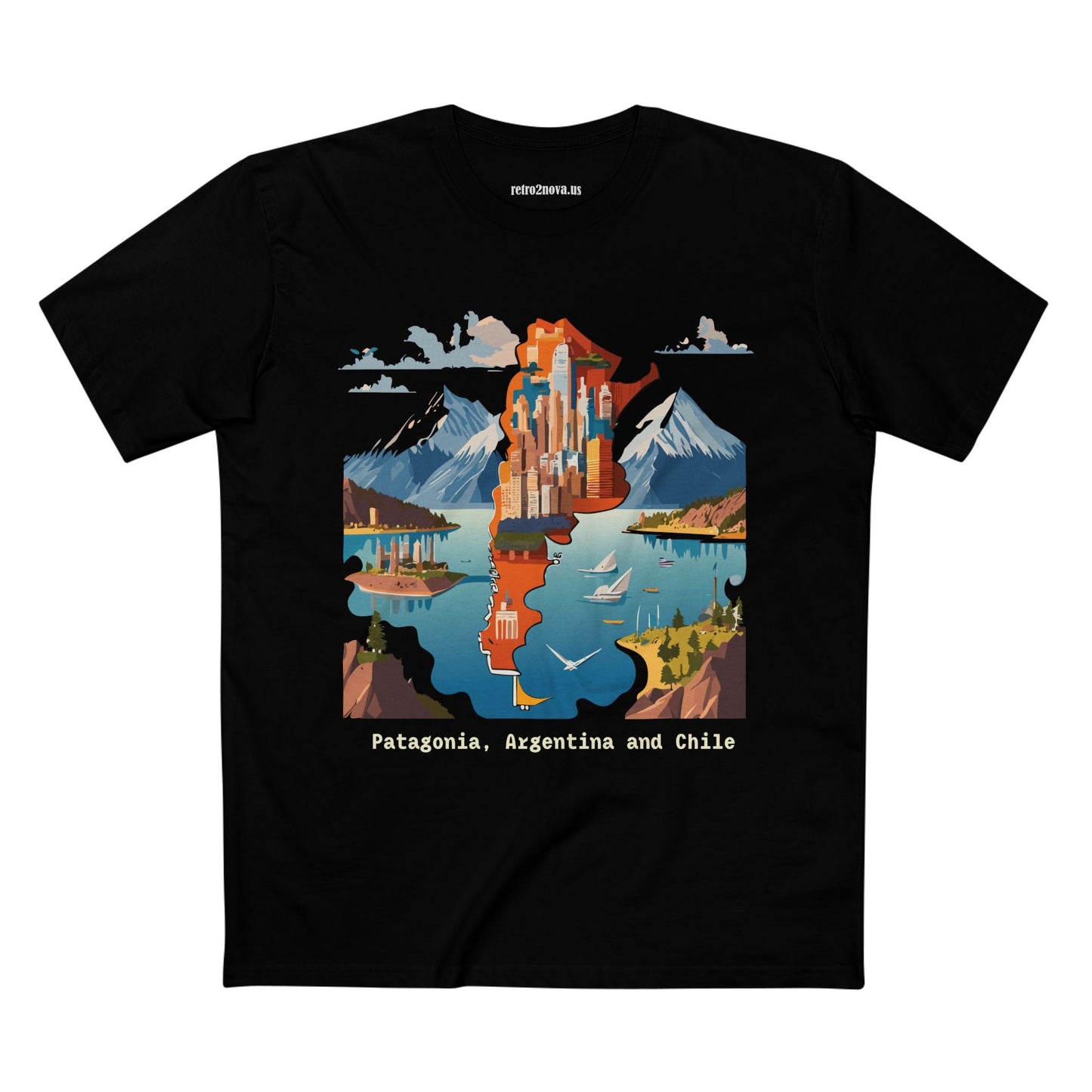 Travel Shirt For Tourists Unisex Premium Cotton Tee With Original Art Design By Retro2Nova