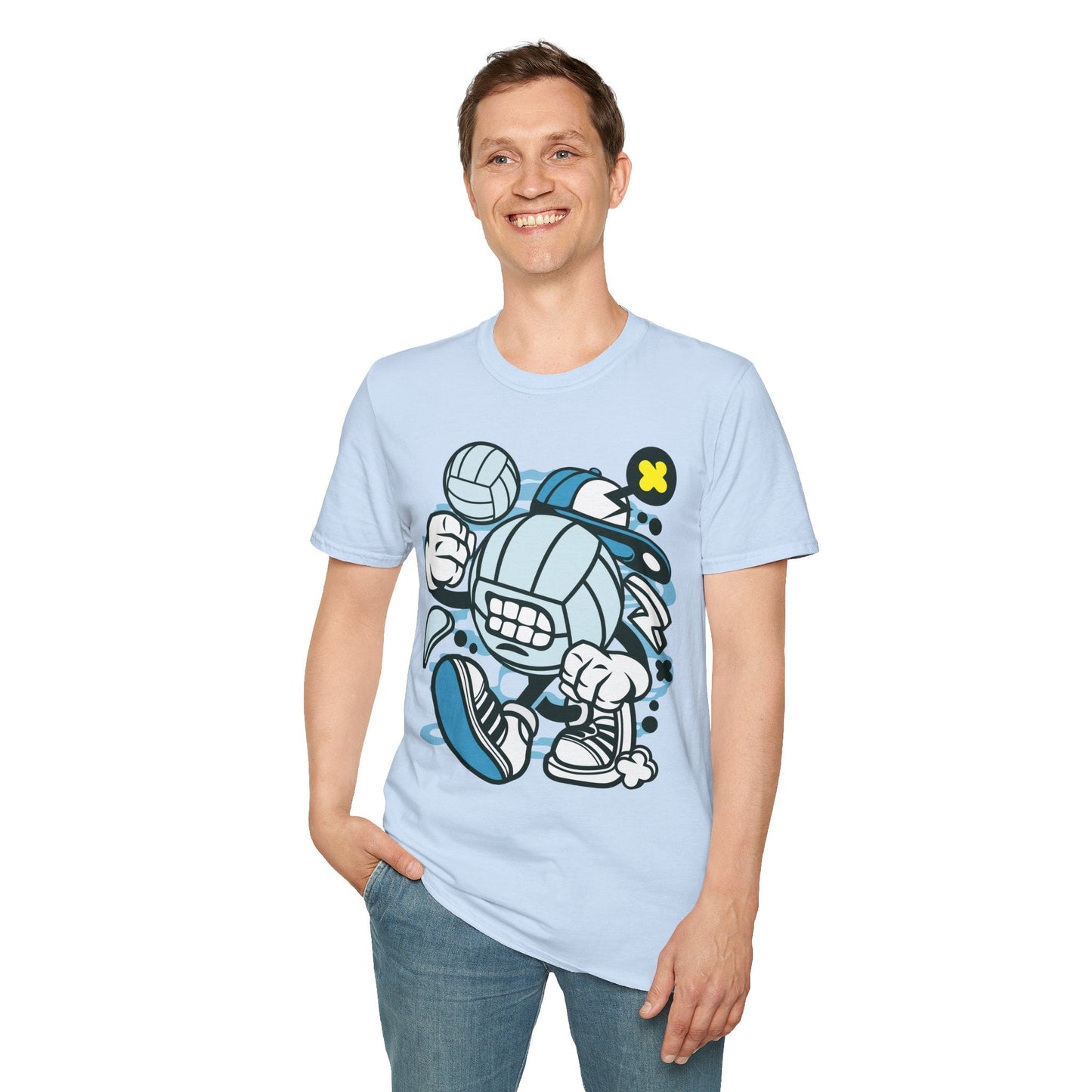 Unisex Cartoon T Shirt Animation Tee Funny Design Gildan Softstyle 64000 100 Percent Cotton