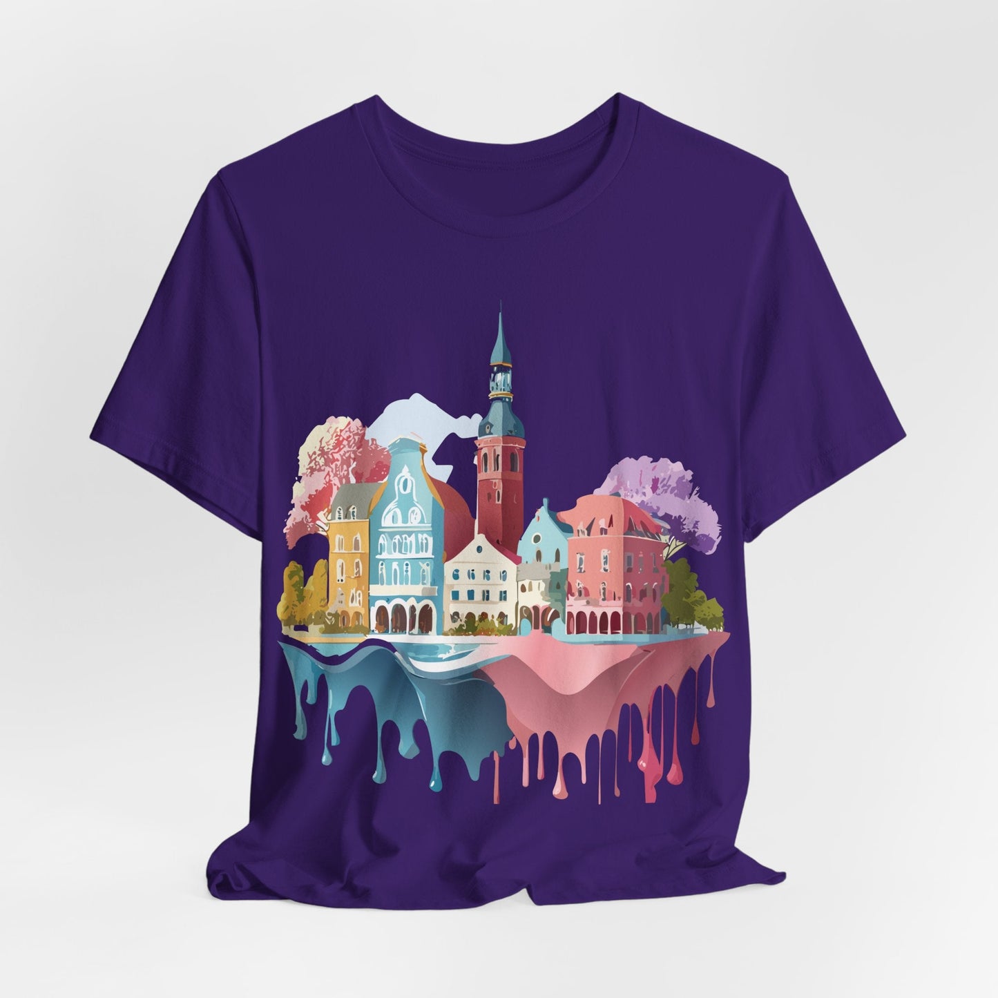 Germany Graphic Tee for Unisex Short Sleeve Shirt by Adelpha Art Design Vintage Inspired