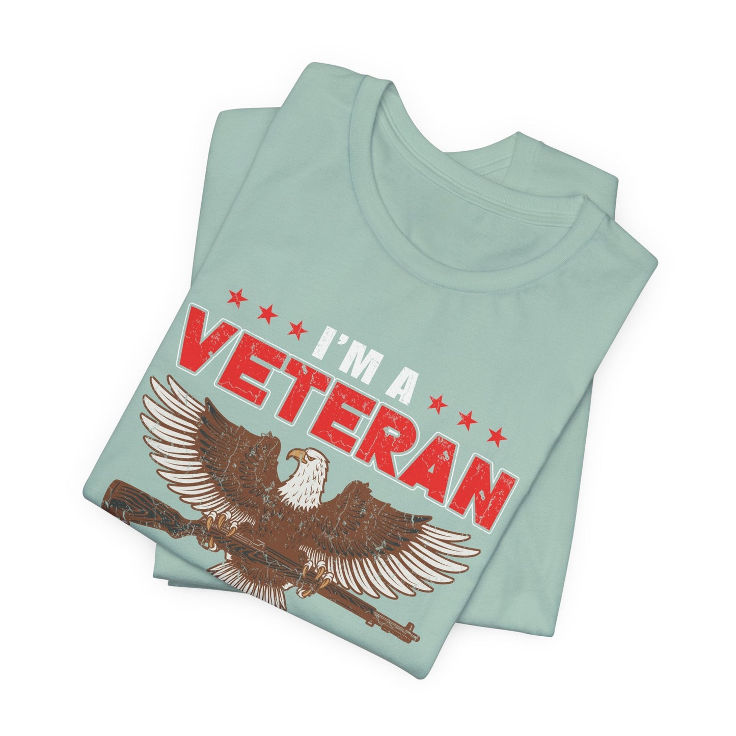 Army Veteran Patriotic Graphic Design Unisex Cotton T-Shirt v35