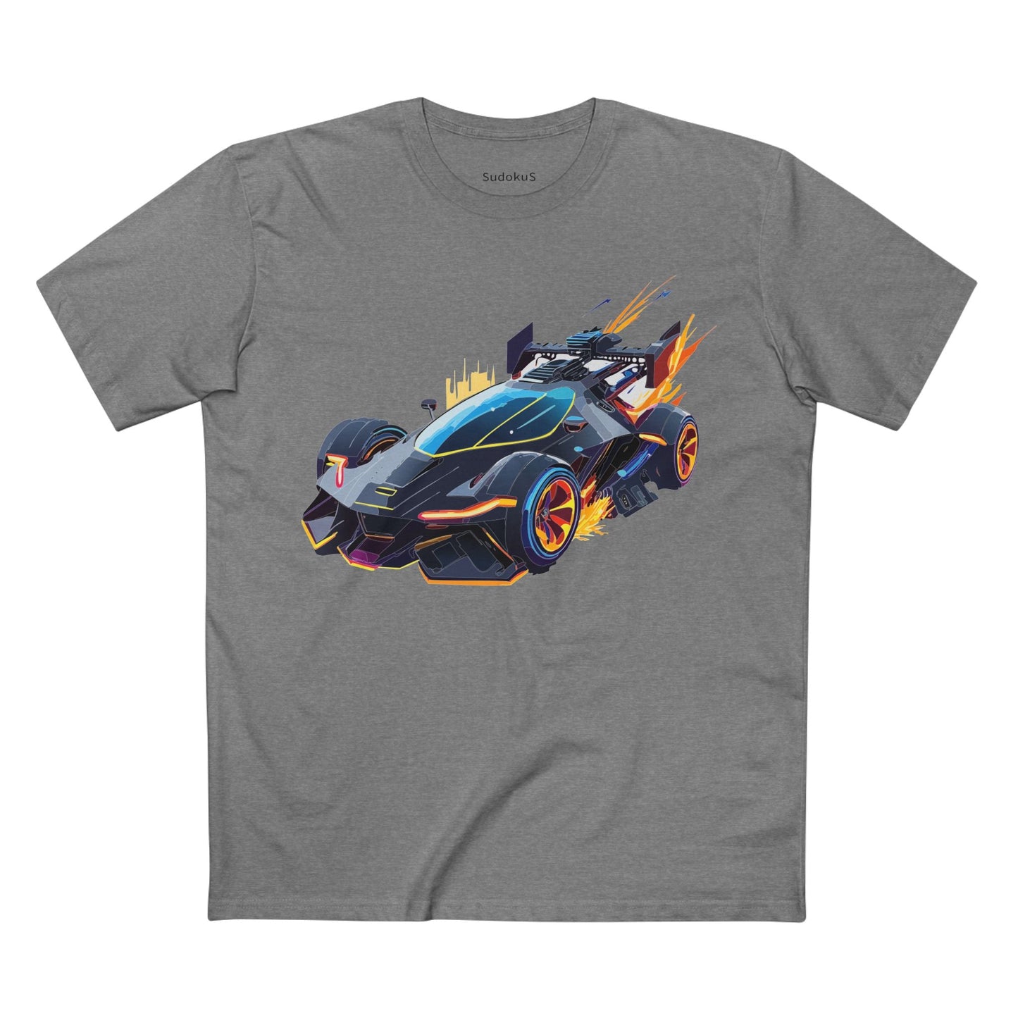 Car Graphic Unisex 100 Cotton Staple Tee 12