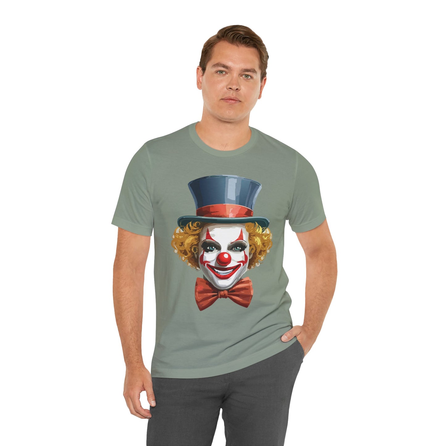 Clown Shirt, Funny Shirt, T-Shirt with Clown, Funny Art Design Tee, Circus Tees, Circus T-Shirt, Unisex Humor Wear 11