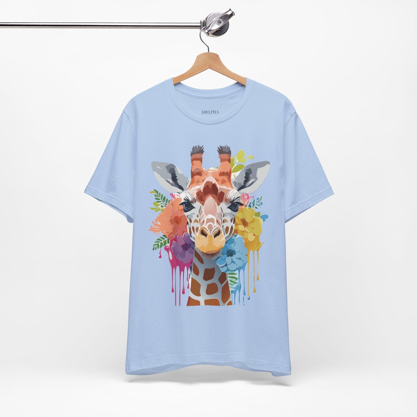 Giraffe Graphic Tee Unisex Jersey Short Sleeve Adelpha Vintage Inspired Artwork Design