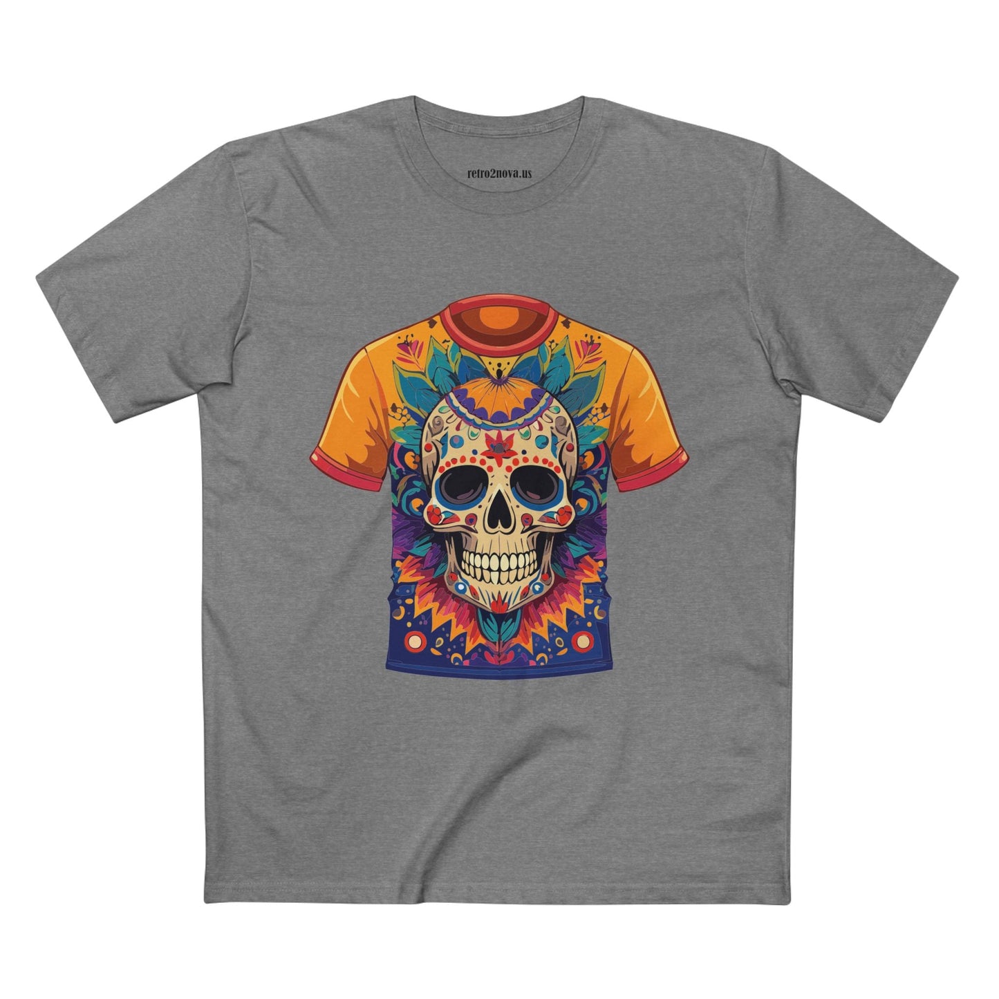 Skull Shirt Skeleton Shirt Unisex Premium Cotton Original Art Design Tee Retro2Nova Collection