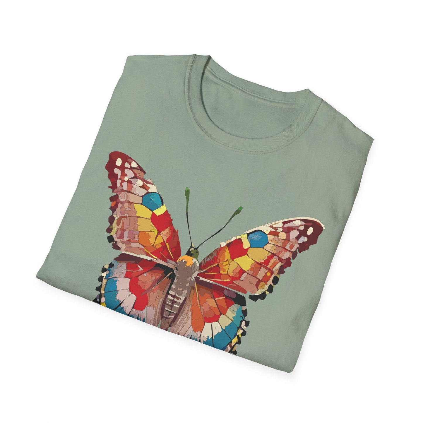 Butterfly Shirt Unisex Monarch Tee Softstyle 100 Percent Ring Spun Cotton Quality Gildan 64000