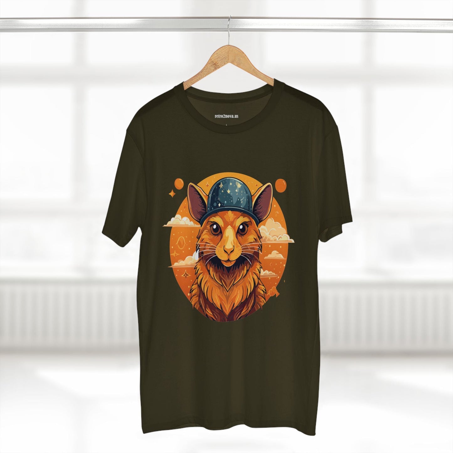 Rabbit Shirt Unisex Premium Cotton Tee With Original Art Design From Retro2Nova Art Collection Soft Breathable Comfort